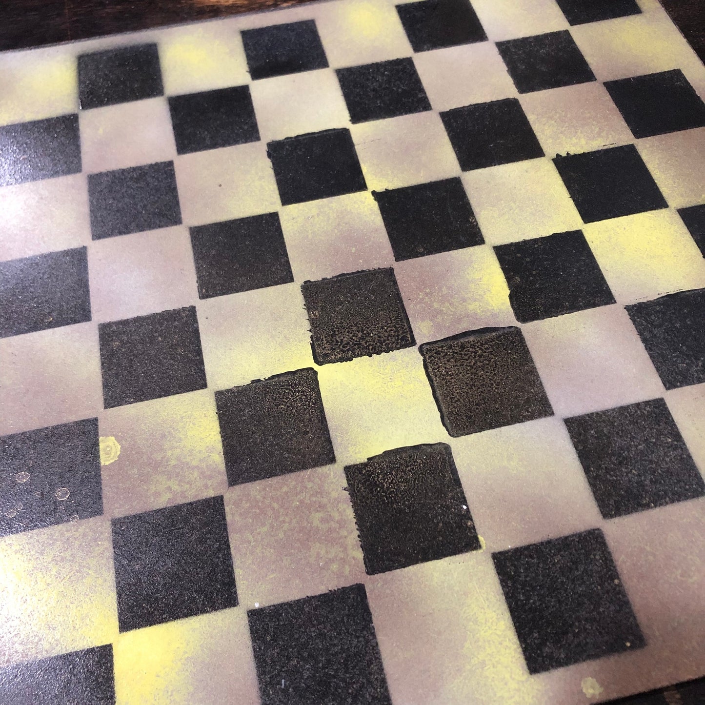 Dirty Green - Painted Chess Set