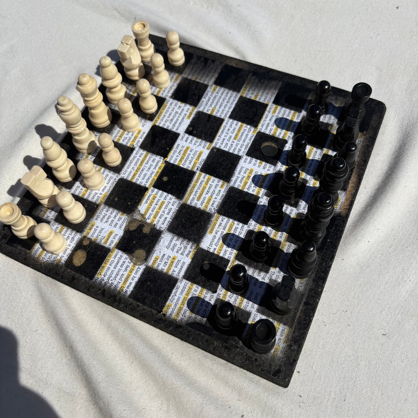Study Book - Scrapbook Chess Set