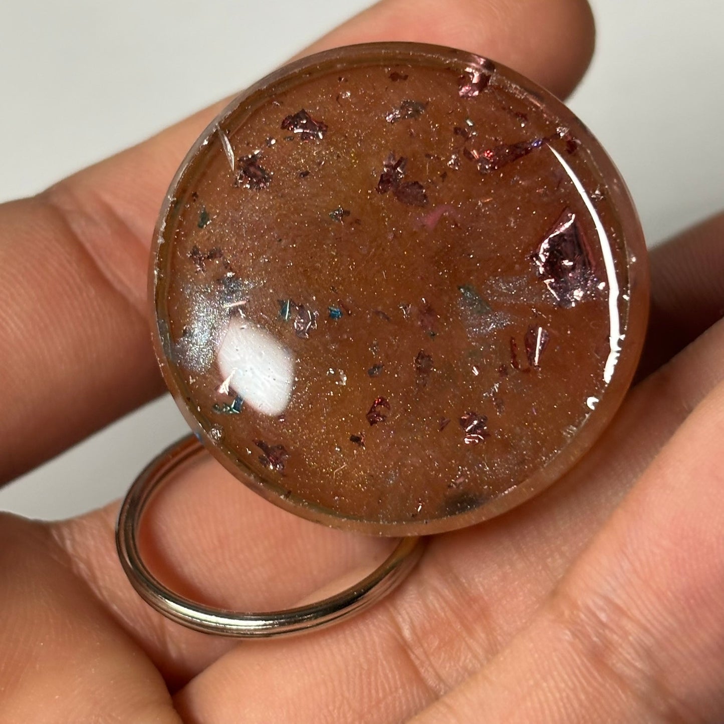 Cool Blue Rook - Handmade Resin Keychain - Large Edition