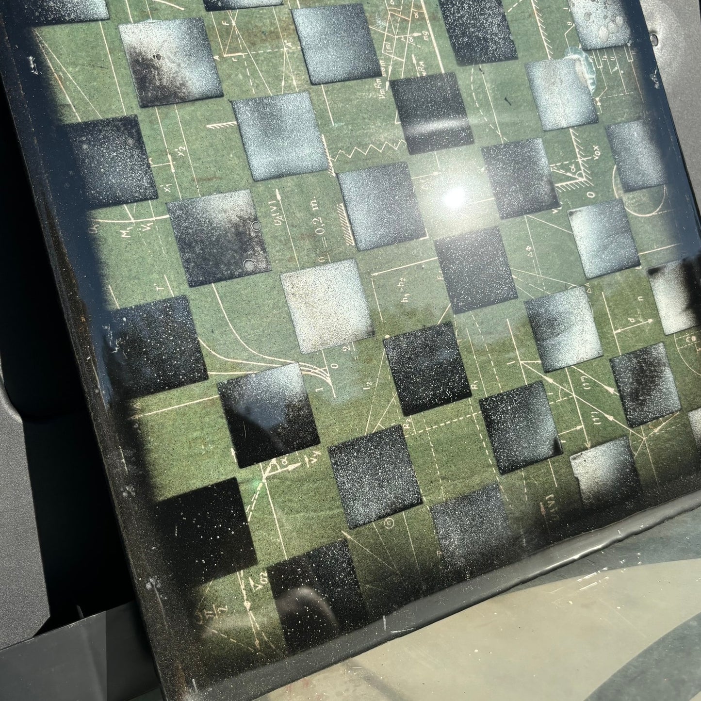 Math On The Board - Resin Coated Chess Board