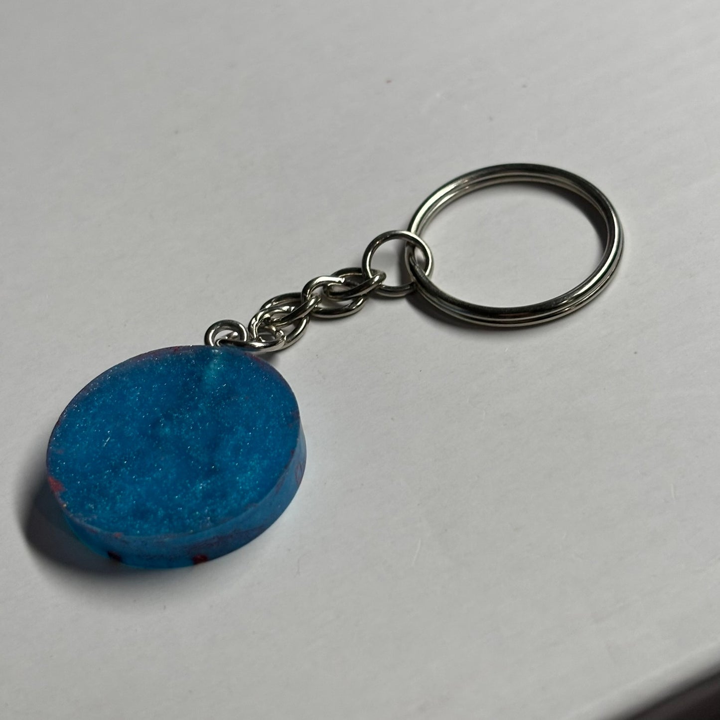 Blue Red Pawn - Handmade Resin Keychain