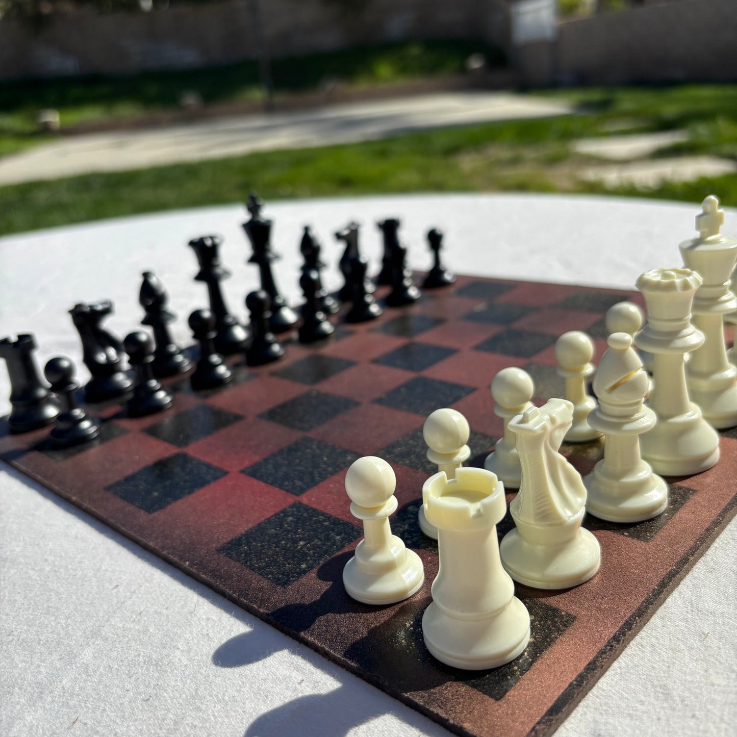 Bronze Gold - Painted Chess Set