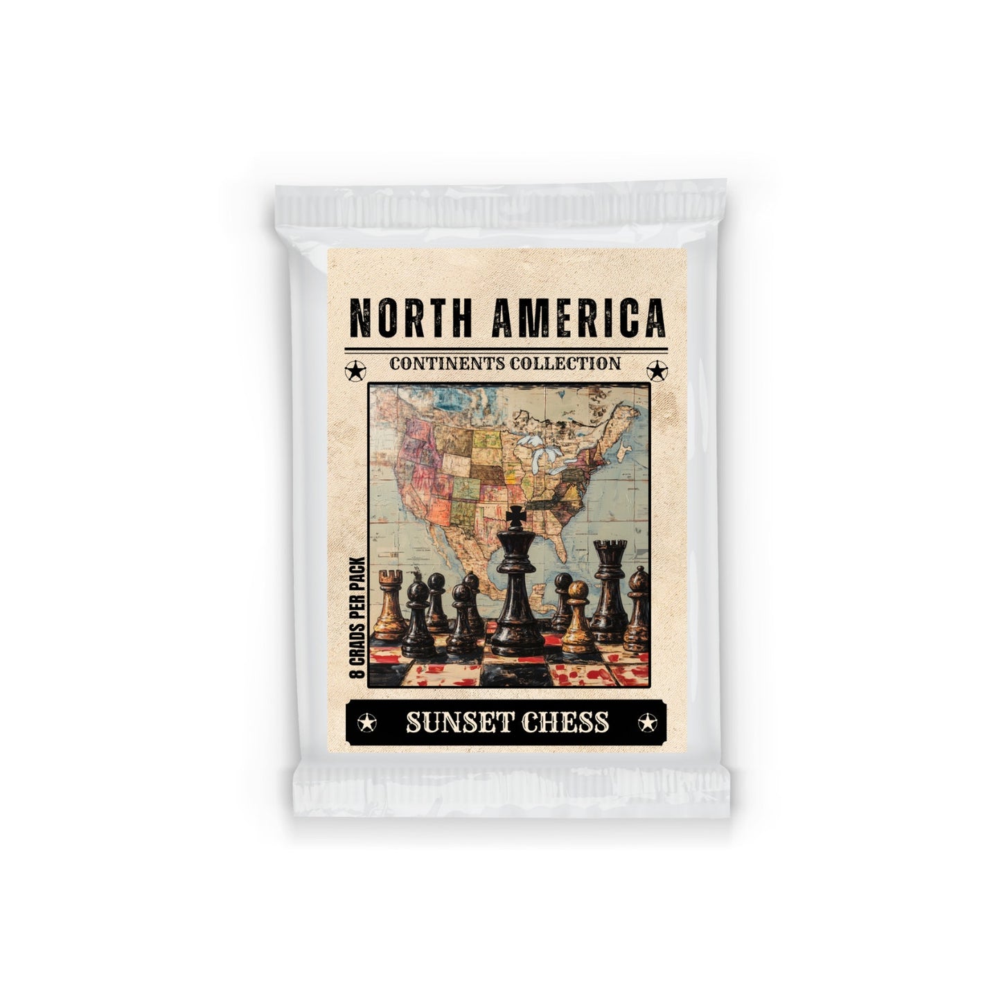 North America Edition - Sunset Chess Scrapbook Card Pack