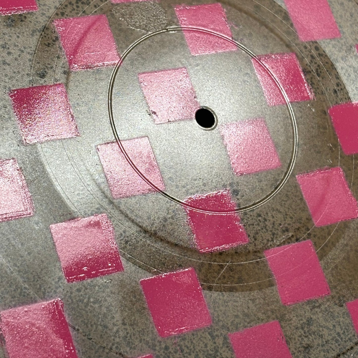 Spotted Pink - Vinyl Chess Board