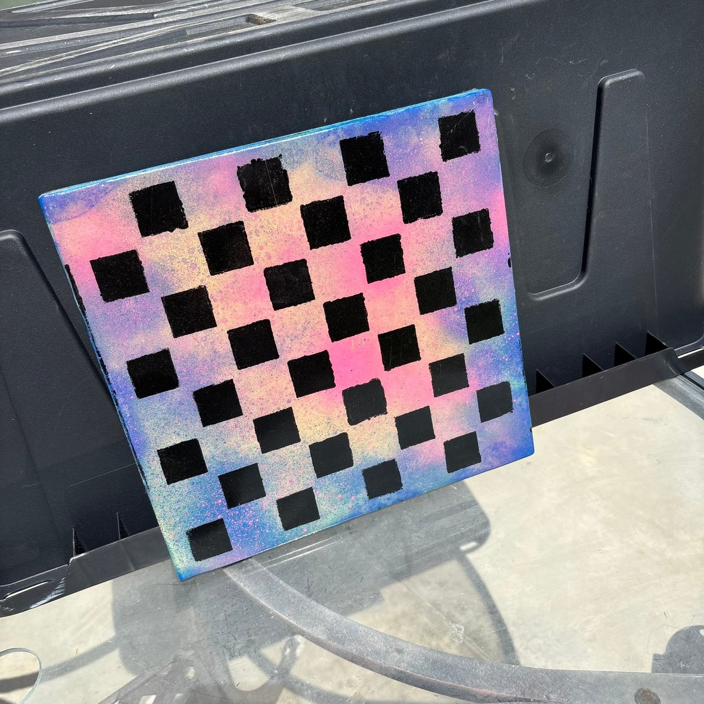 Galaxy Purple - Resin Coated Chess Board