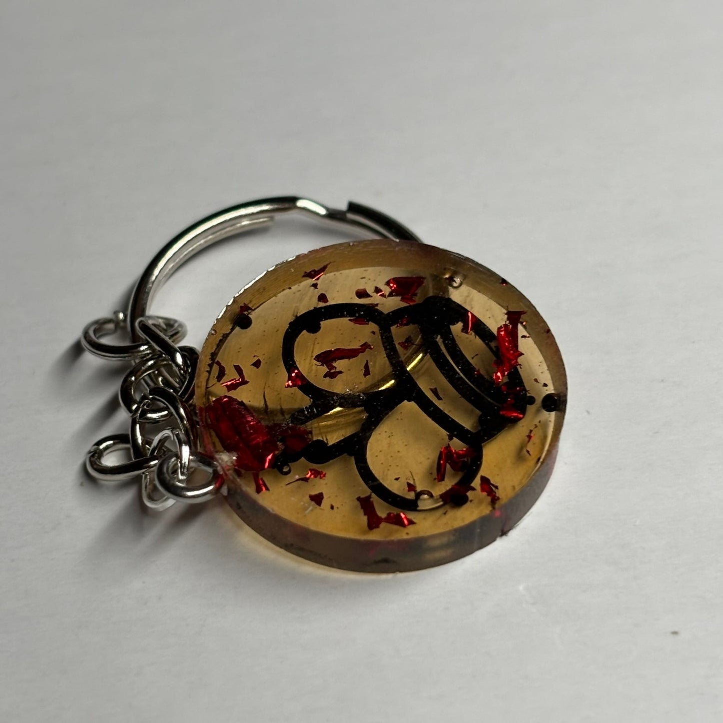 Amber Yellow King - Handmade Resin Keychain