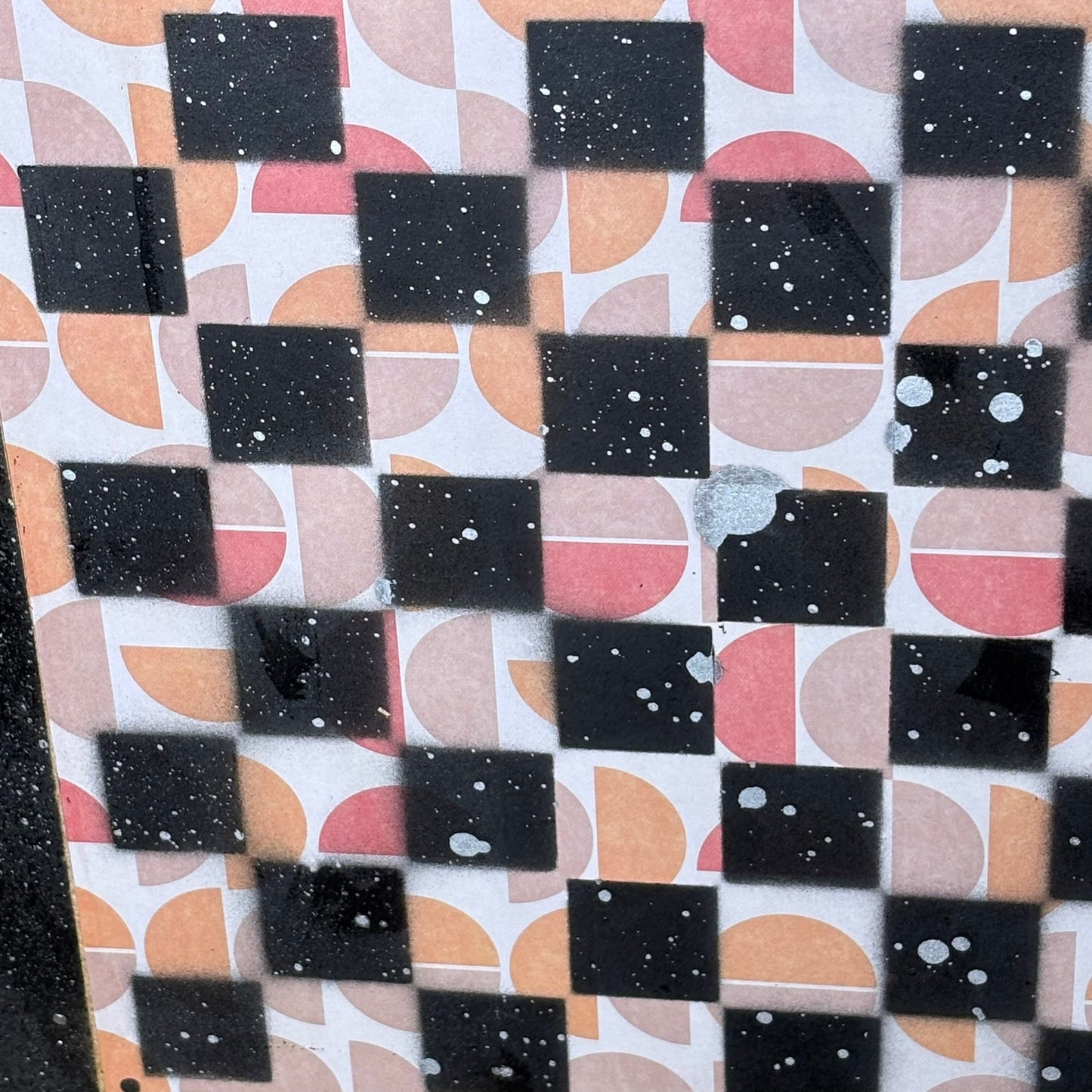 Peach Pattern - Large Scrapbook Chess Board