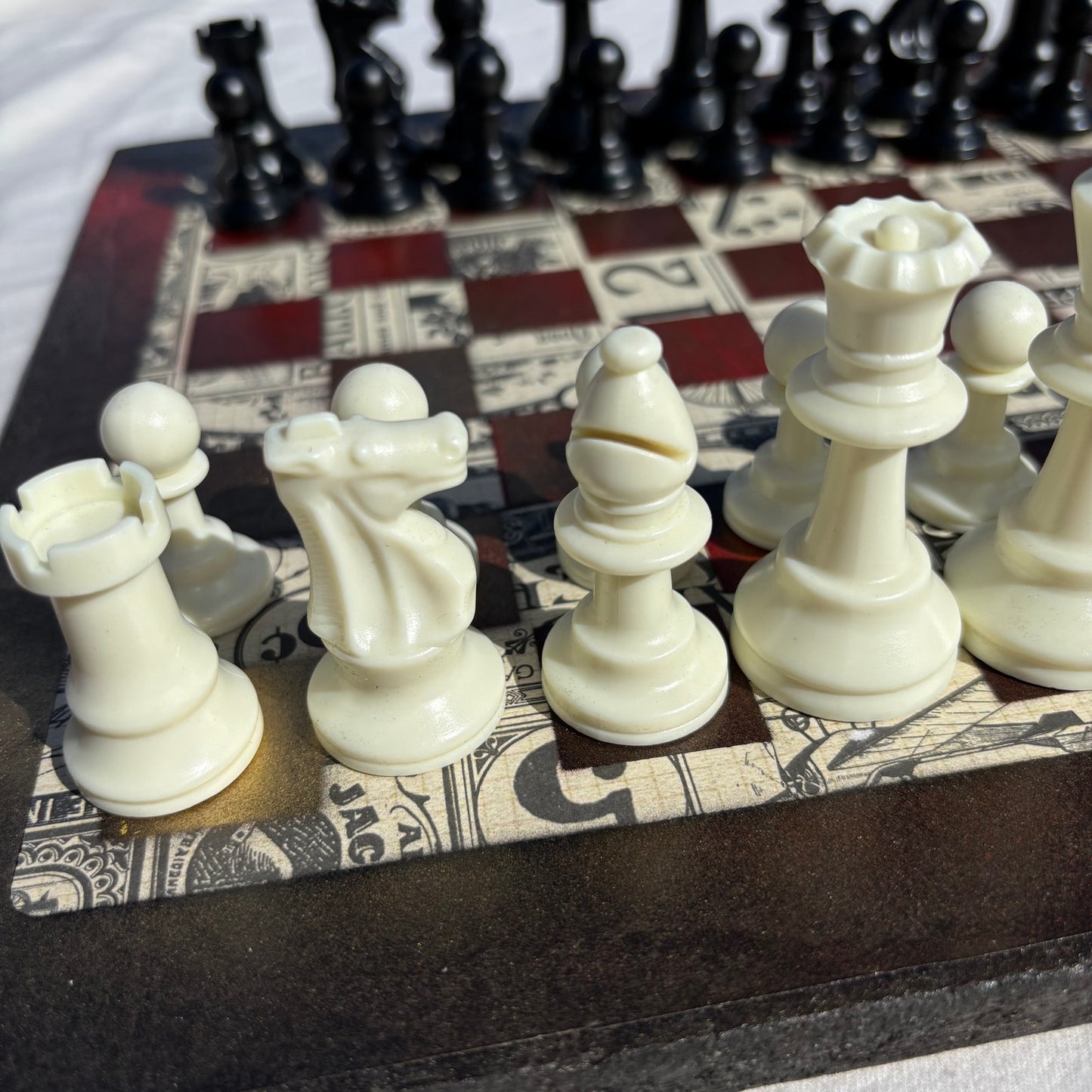 Vintage Casino - Scrapbook Chess Set
