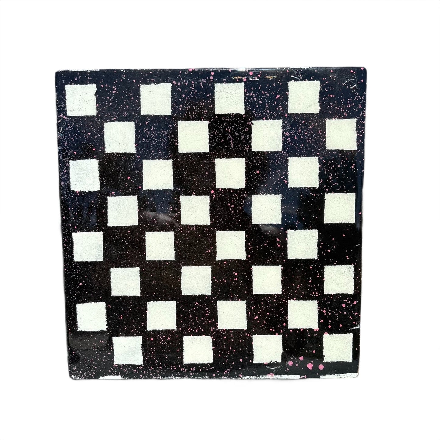 Black Speckled Pink - Resin Coated Chess Board