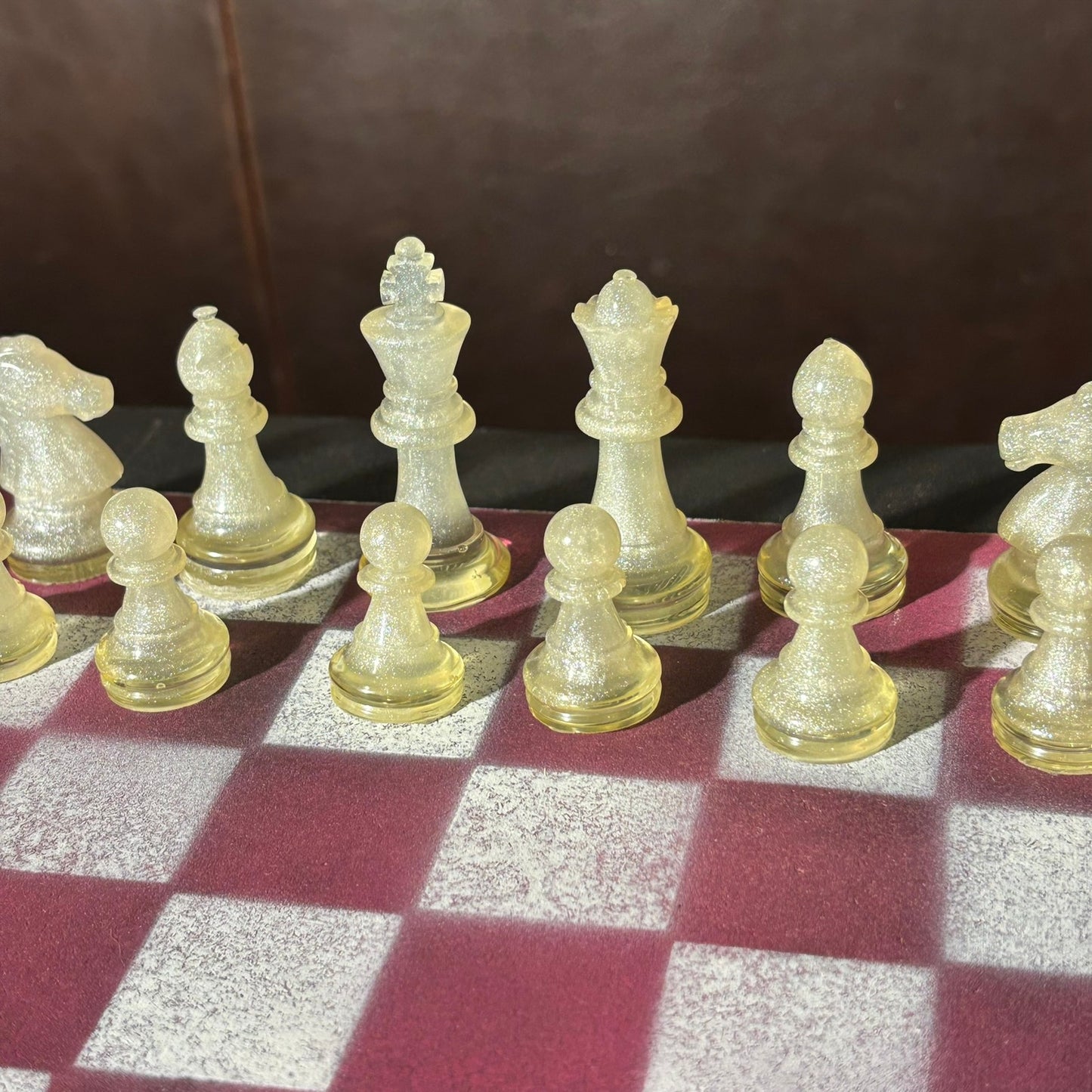 Dirty Pink - Painted Chess Set