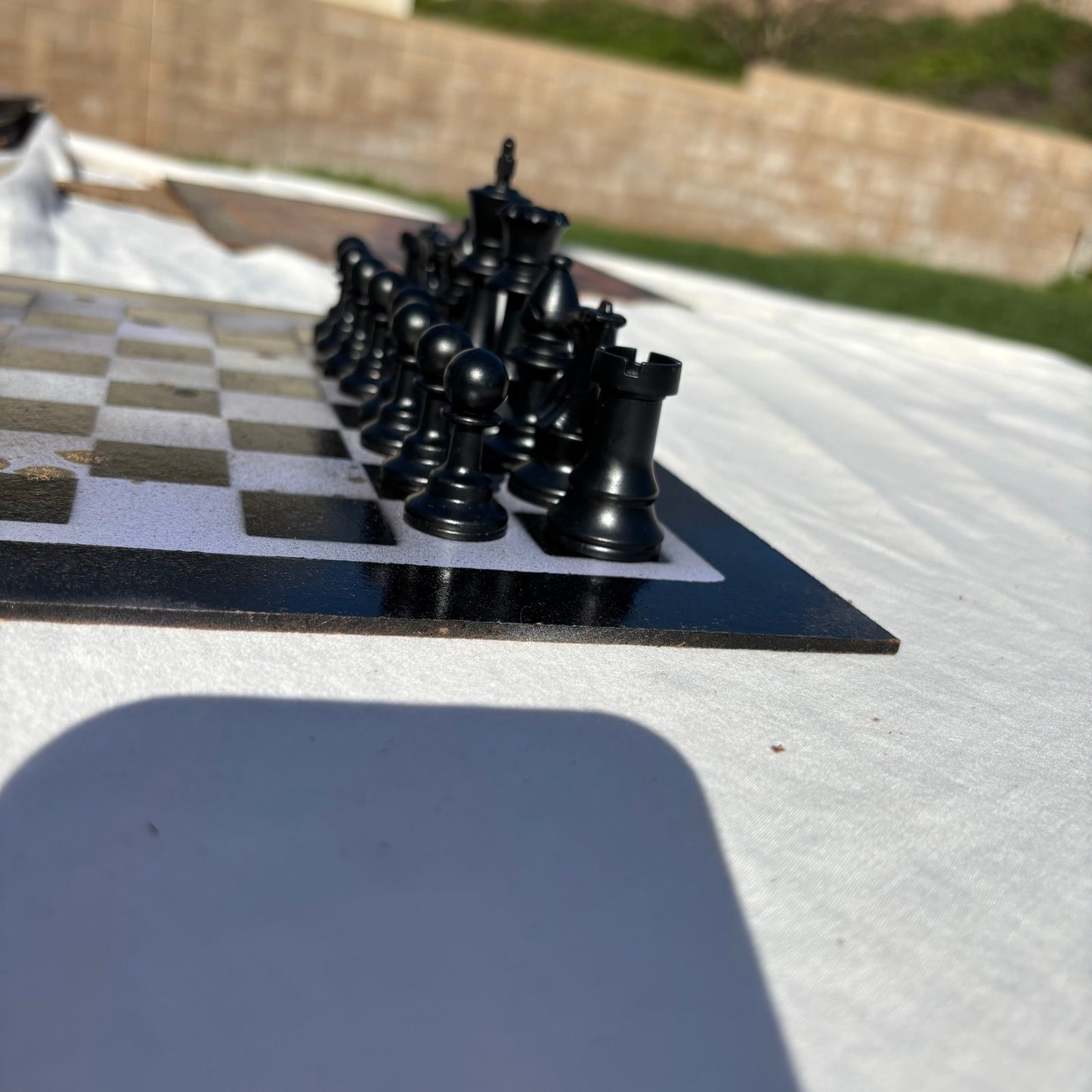 Dripped Gold - Painted Chess Set