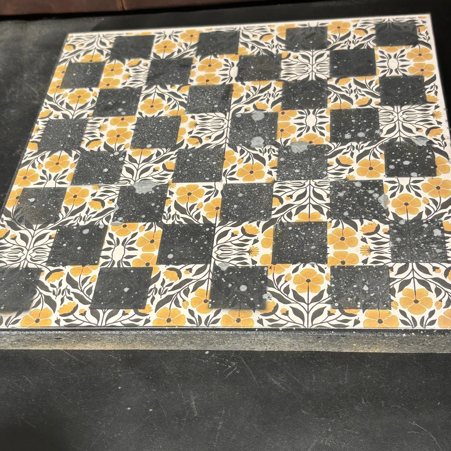 Vintage Pattern - Scrapbook Chess Board