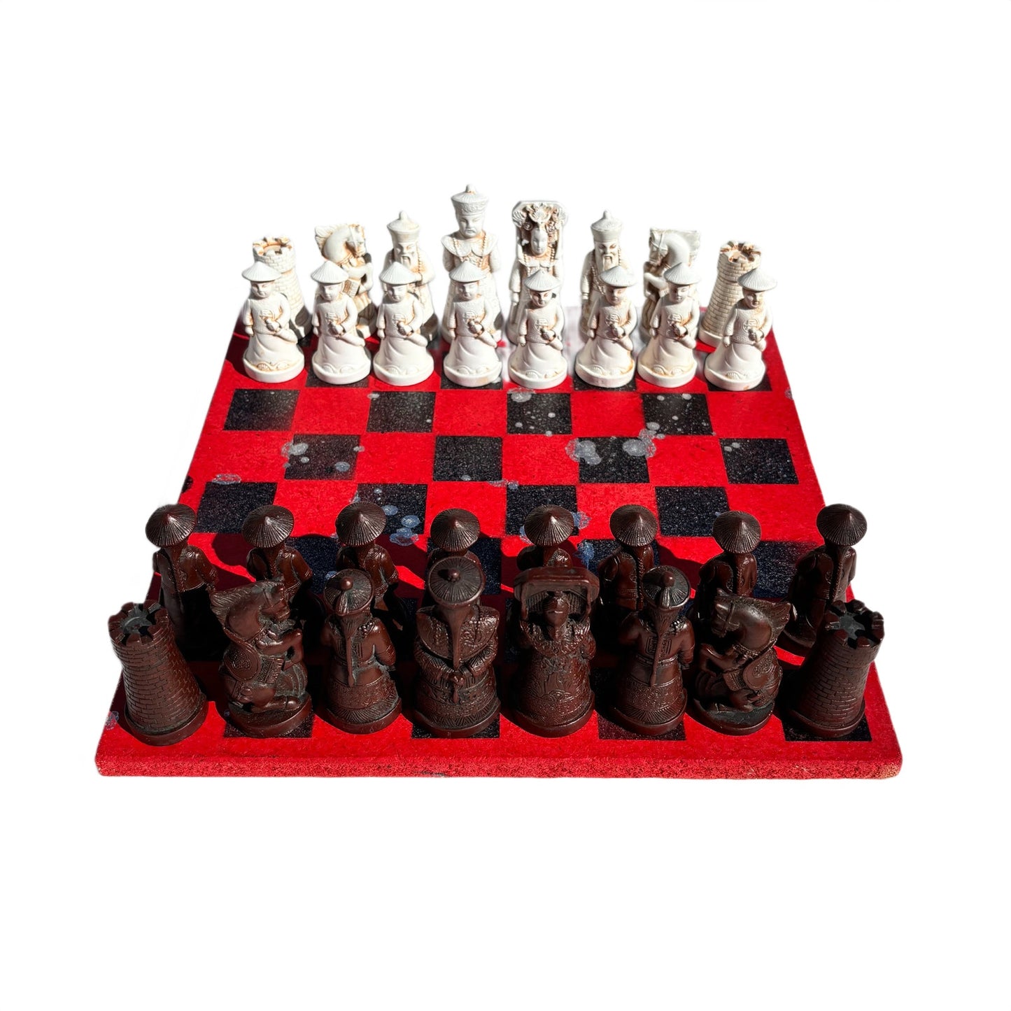 Candy Red & Black - Chinese Edition Chess Set