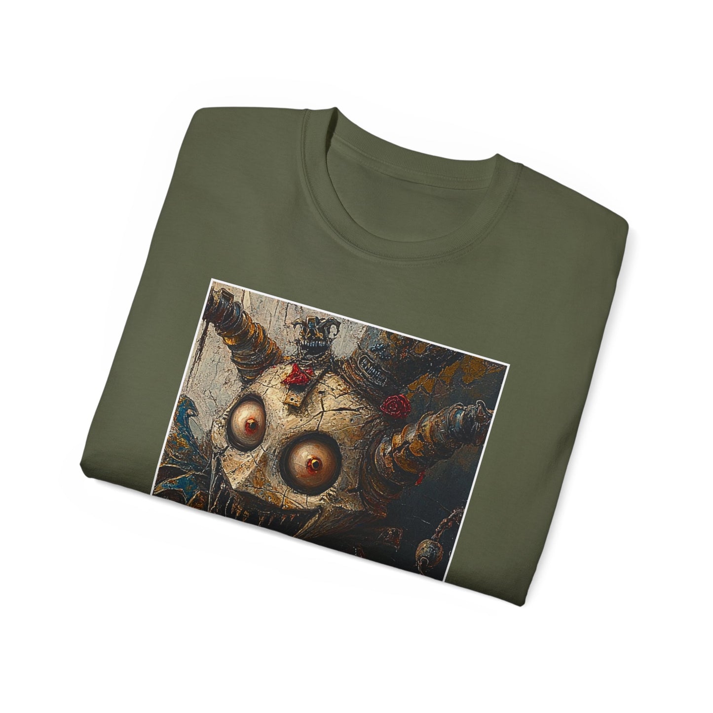 Psycho Puppet - Army Green Chess T Shirt