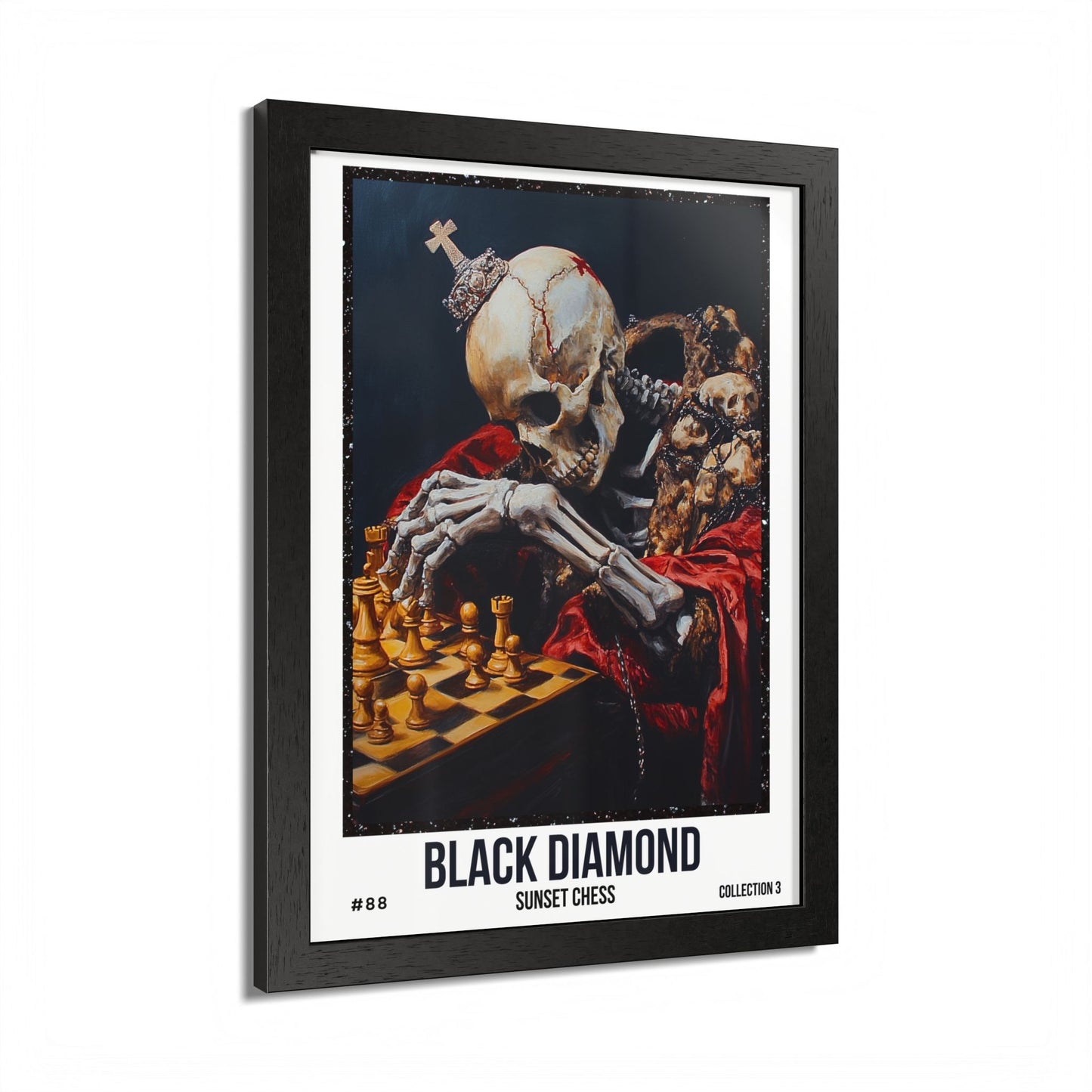 Black Diamond - Collection 3 Card #88 - Sunset Card Poster Framed 12"x16"