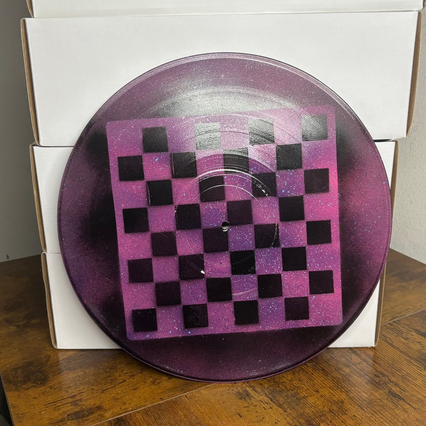 Dark Purple Void - Vinyl Chess Board