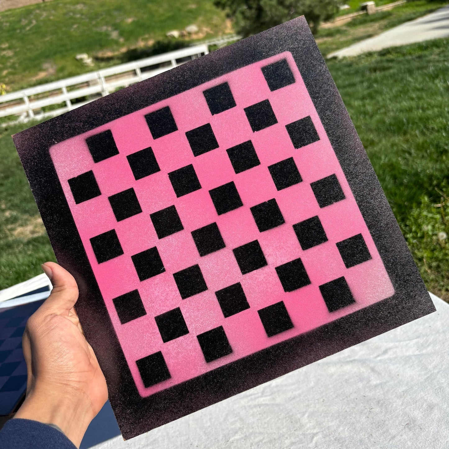Hot Pink - Painted Chess Set