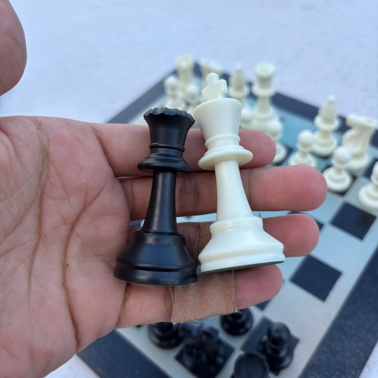 Metallic Green - Painted Chess Set
