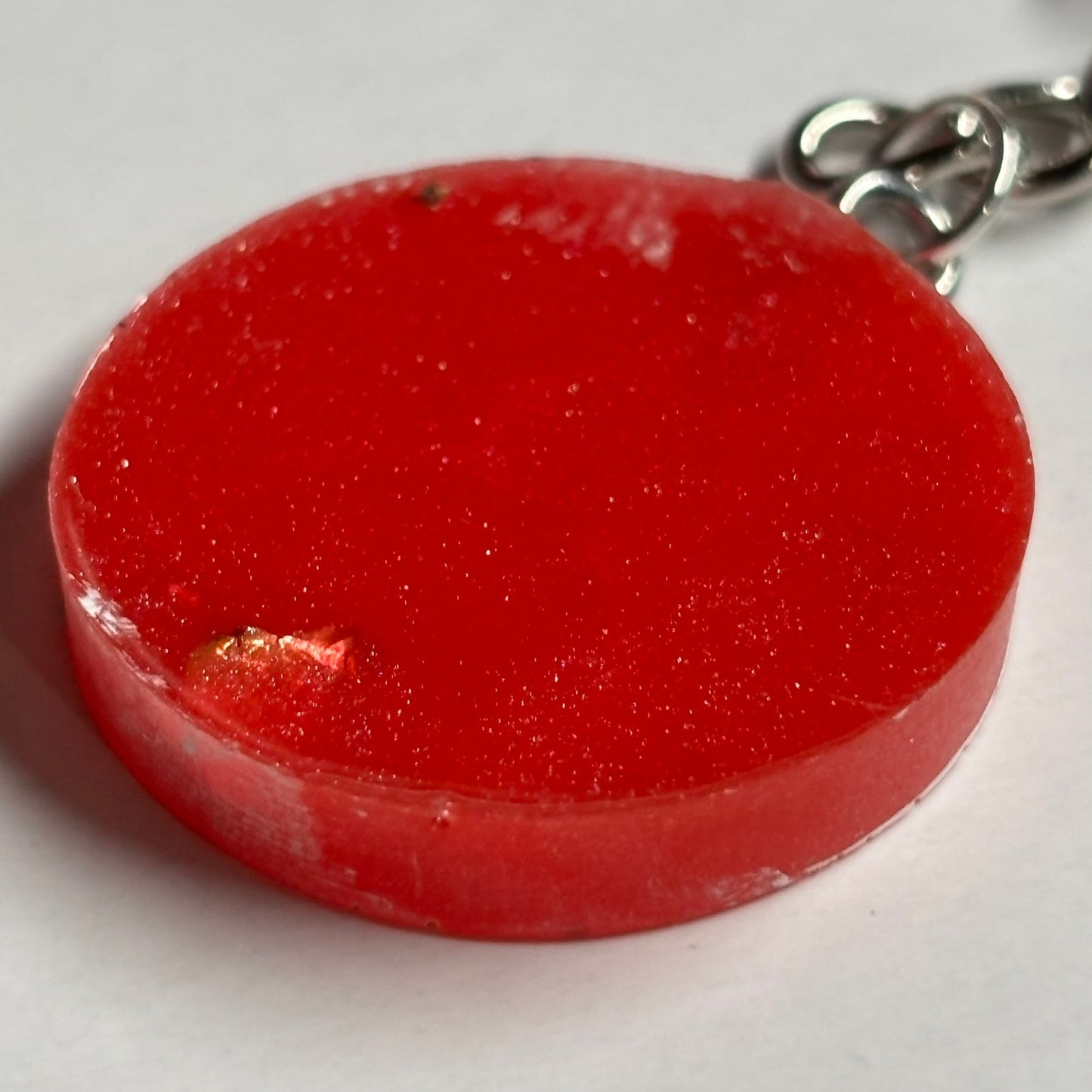 Cherry Red Pawn - Handmade Resin Keychain