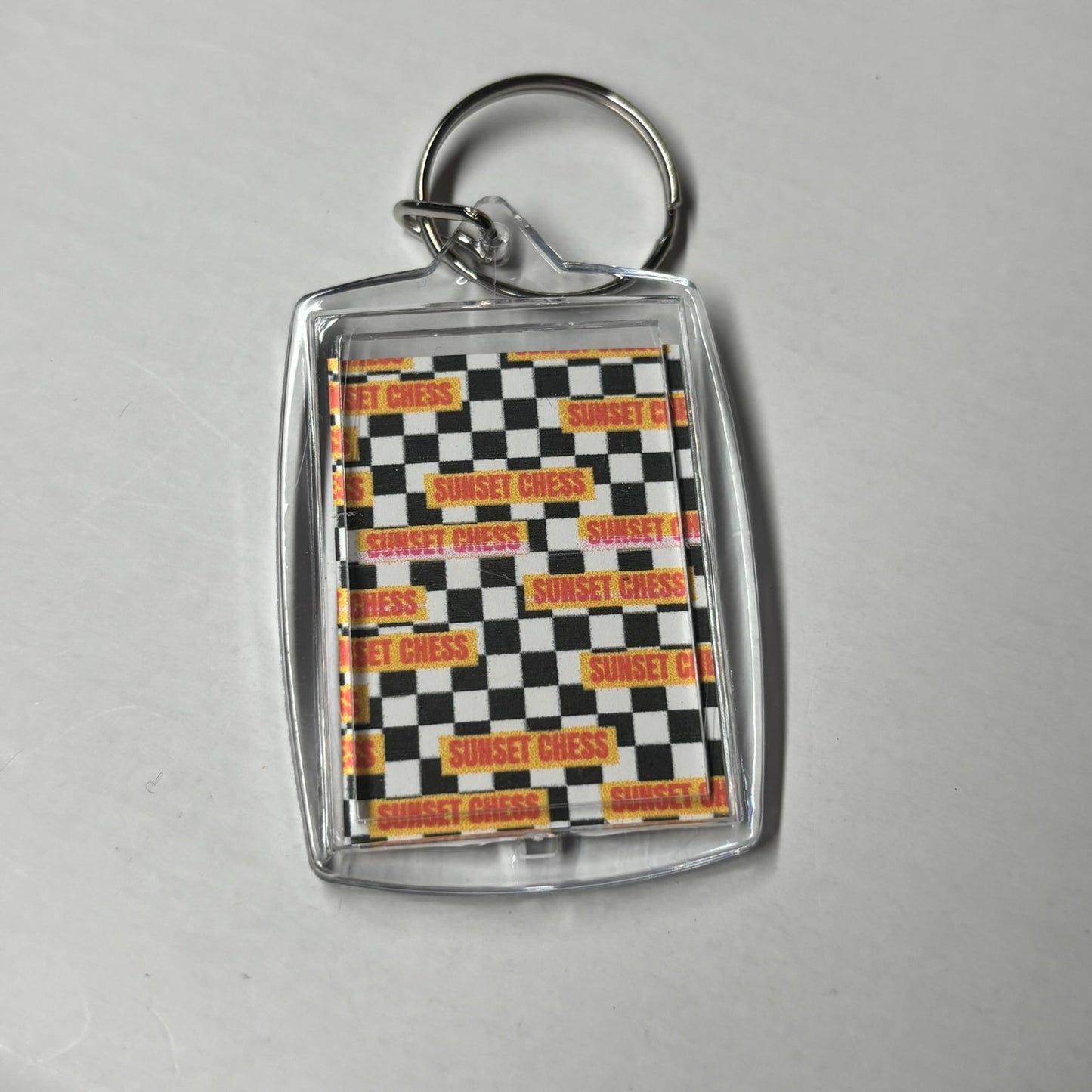 Space Games - Chess Photo Keychain