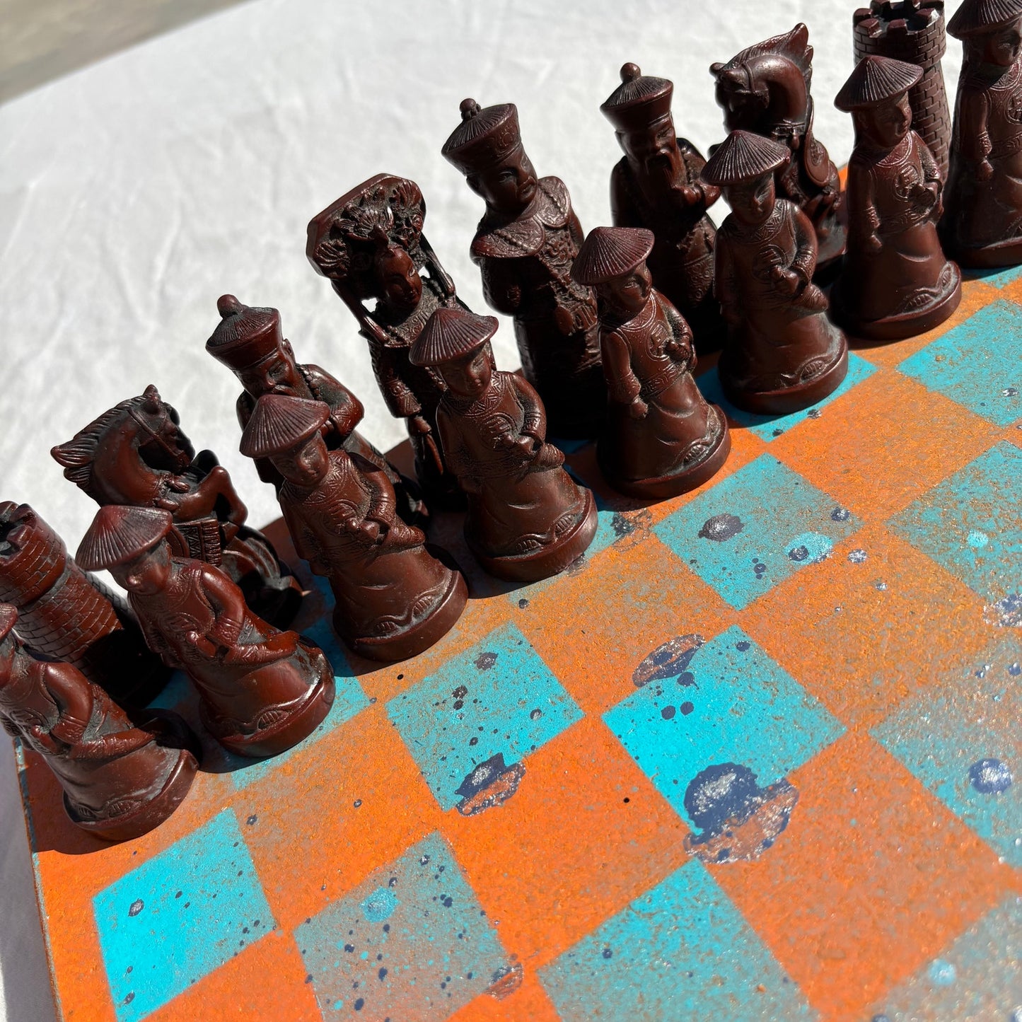 Miami Orange - Chinese Edition Chess Set