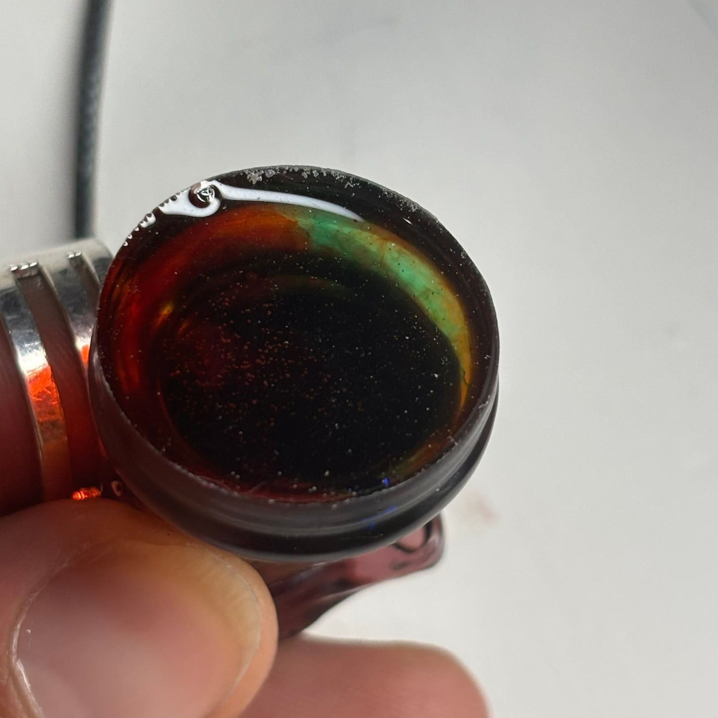 Translucent Dark Knight - Handmade Resin Chess Necklace