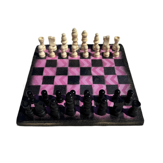 Pink Design - Scrapbook Chess Set