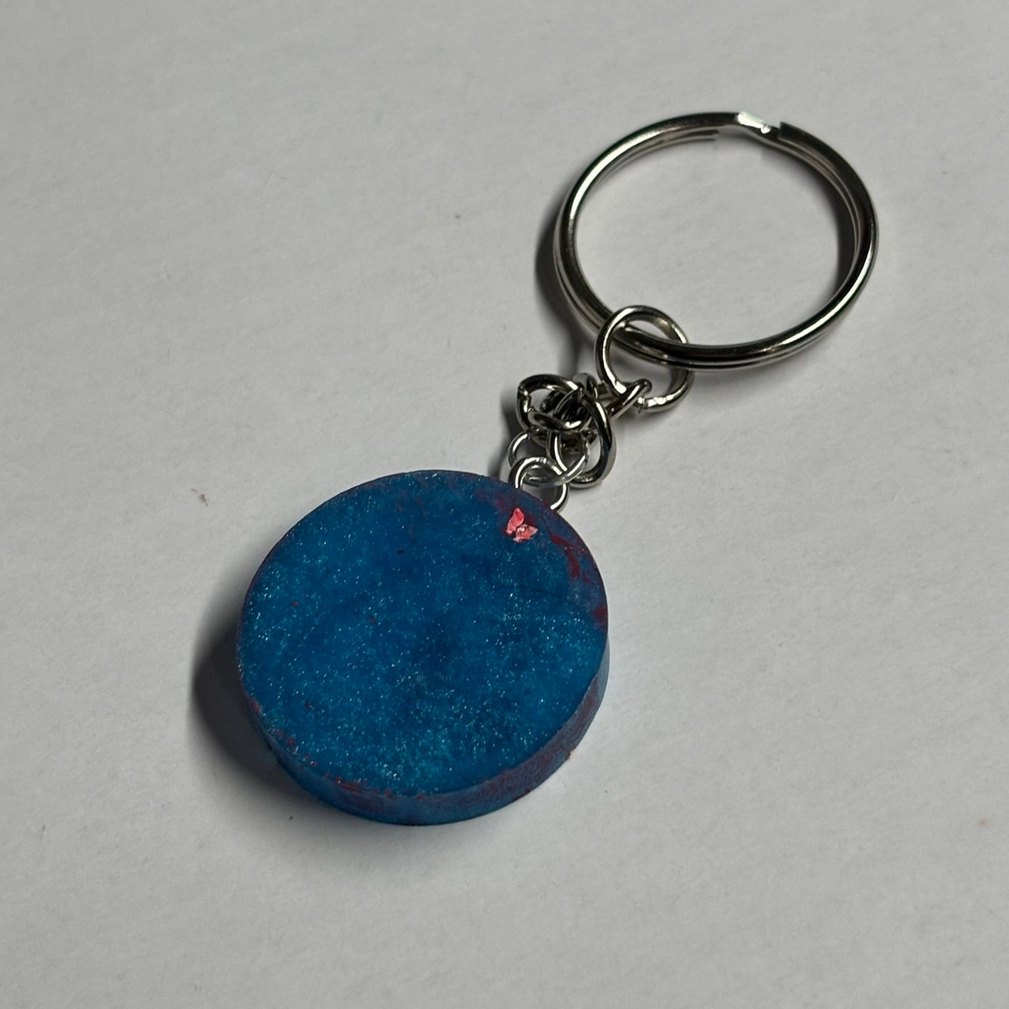 Blue/Red Knight - Handmade Resin Keychain