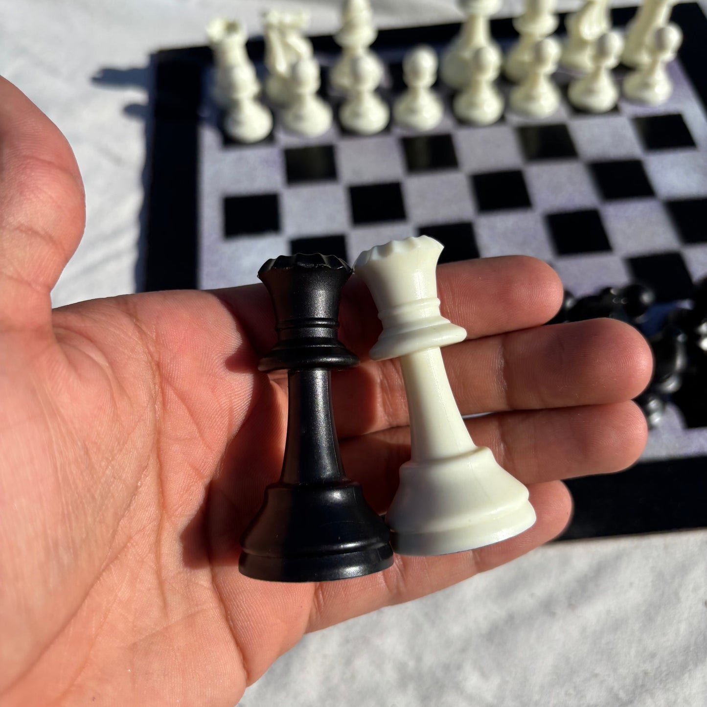 Purple Mist - Painted Chess Set