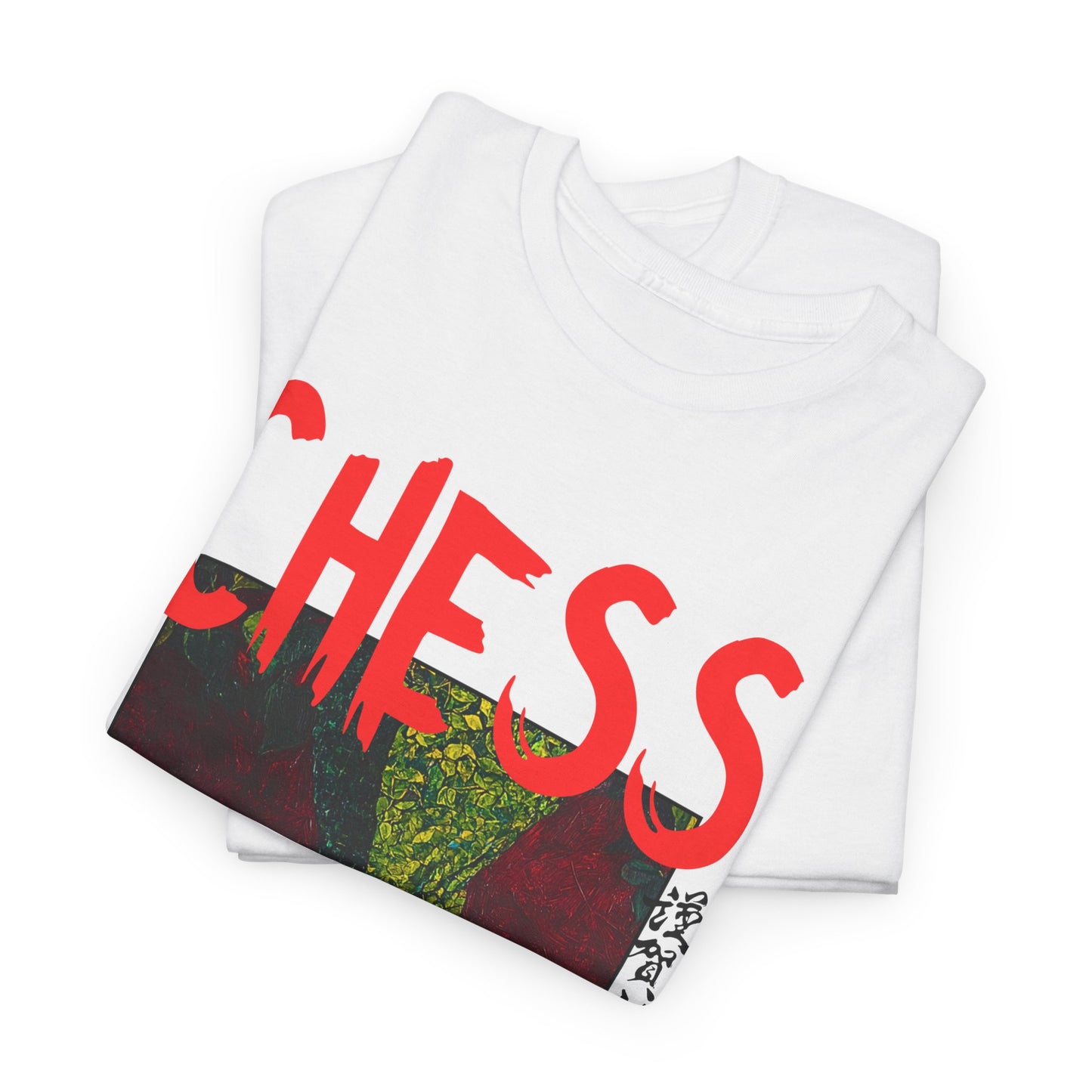 Grass Face - White Chess T Shirt