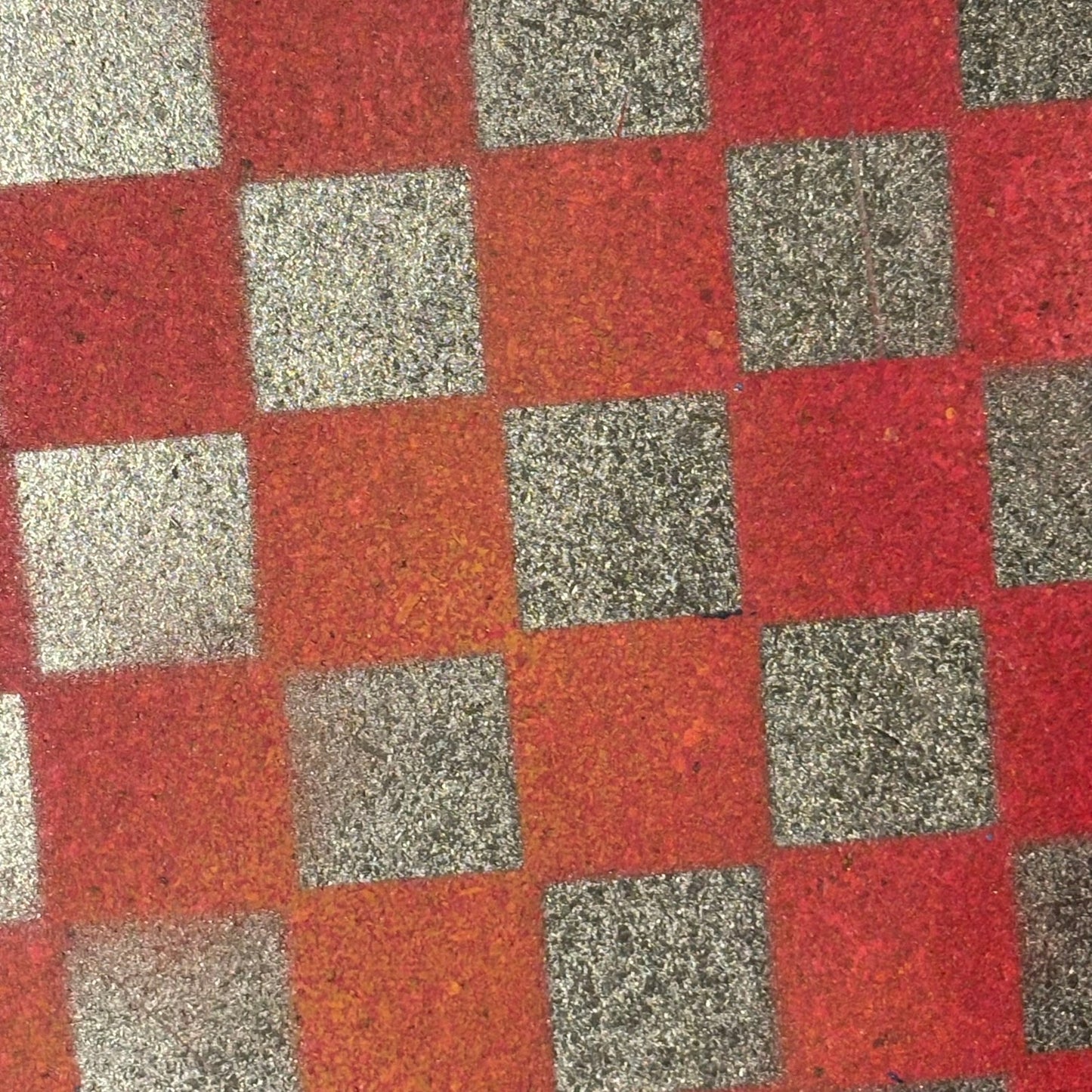Orange Fire Gold - Painted Chess Board