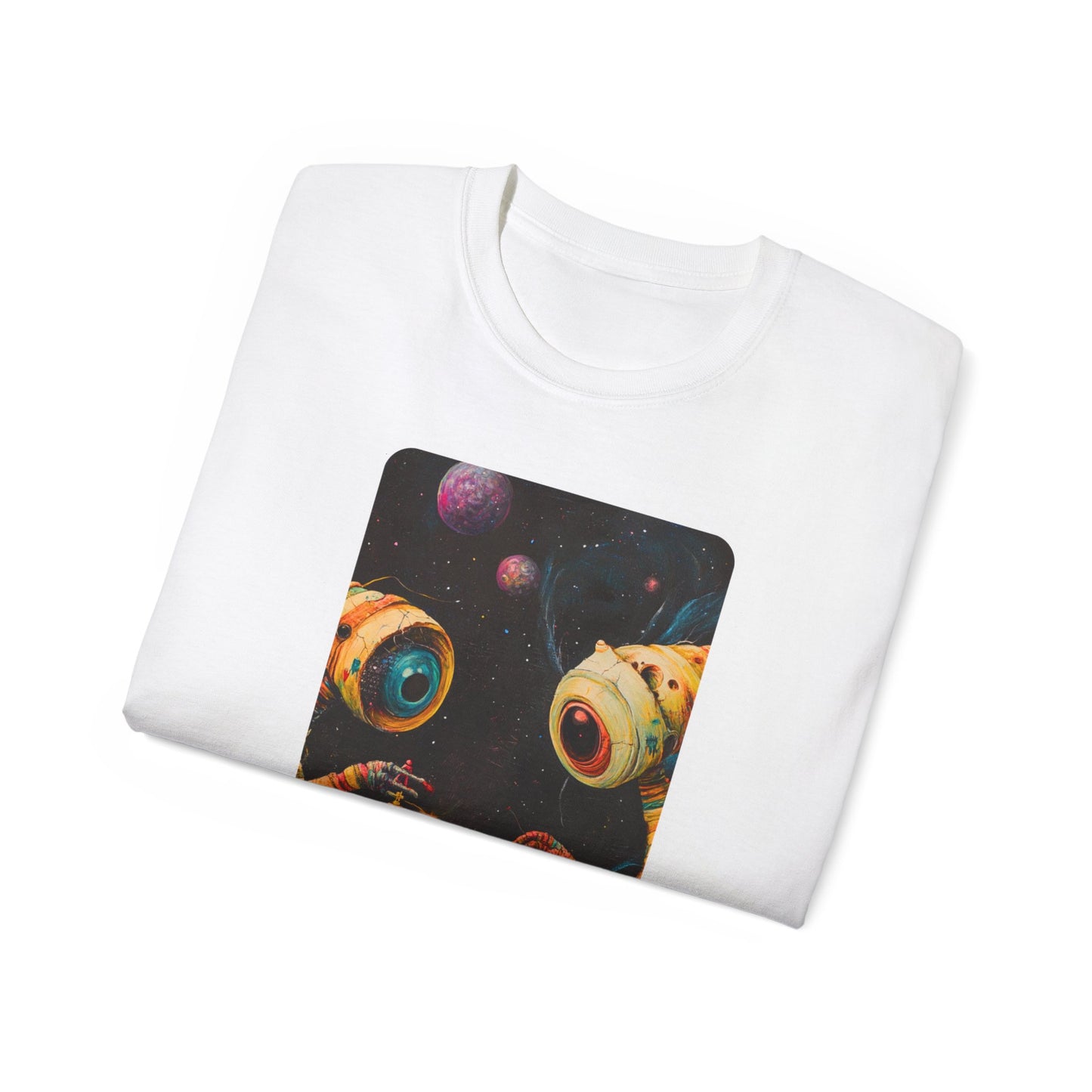 One Eyed Aliens & Chess - White Chess T Shirt