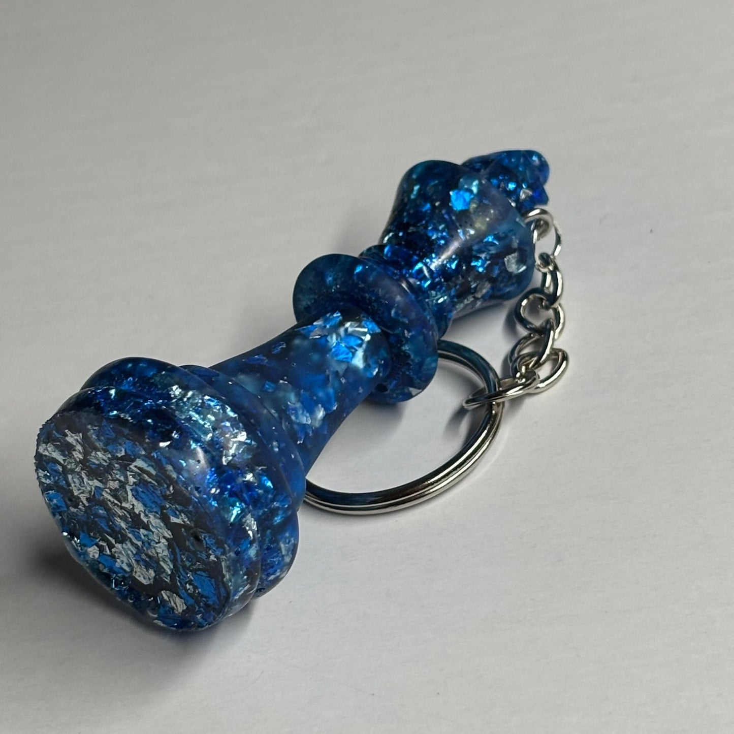 Hyper Crystal Blue King - Handmade Resin Keychain