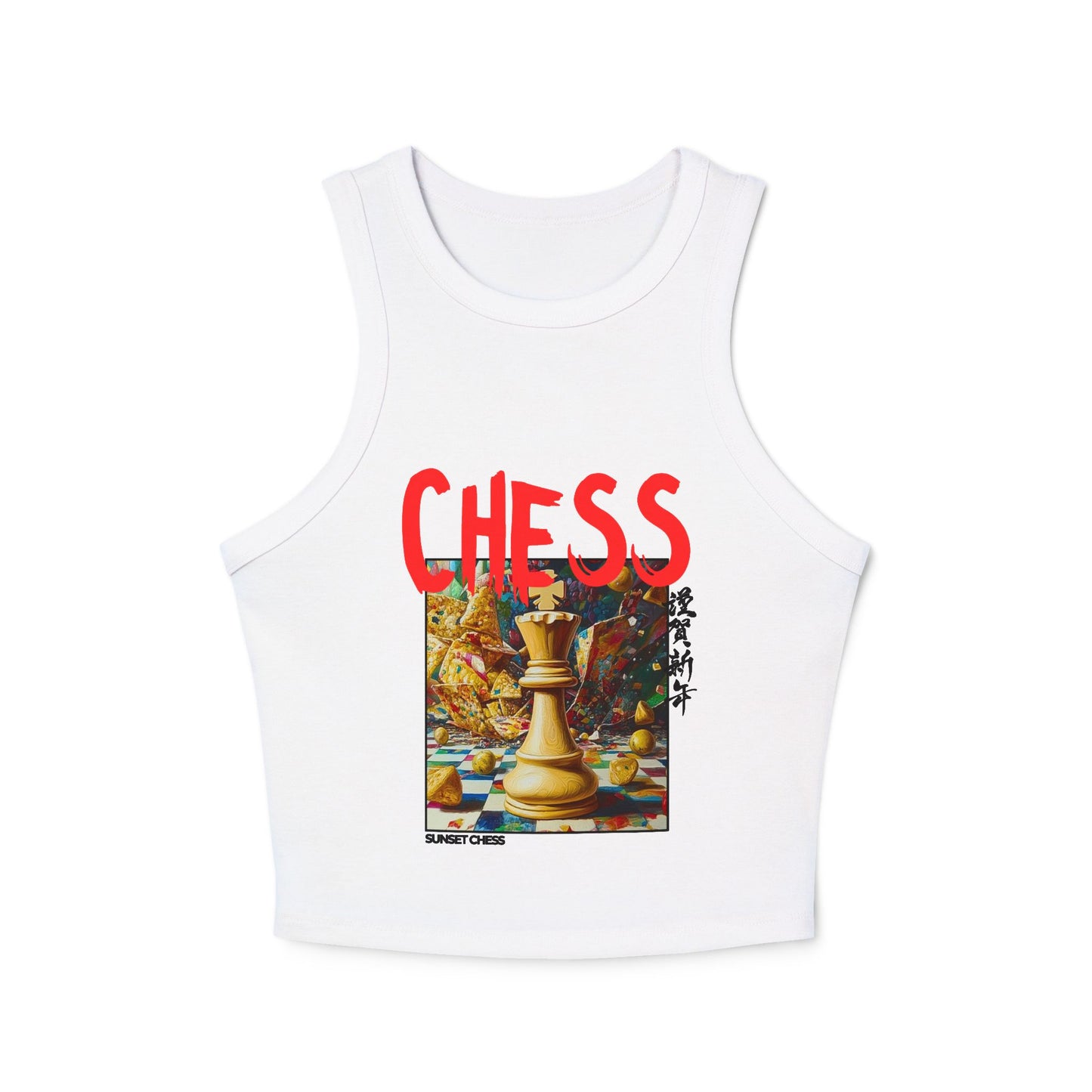 Nacho Chips - Women's White Chess Tank Top