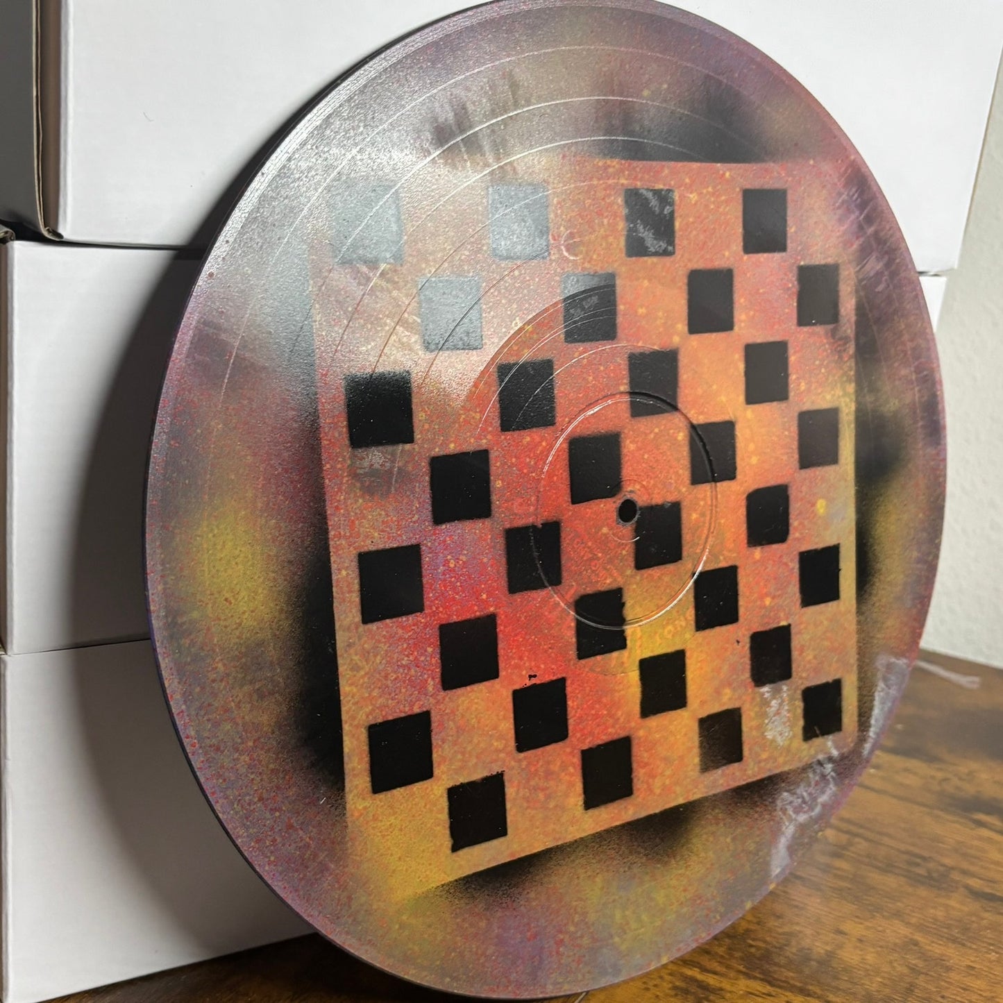 Fire Orange - Vinyl Chess Board