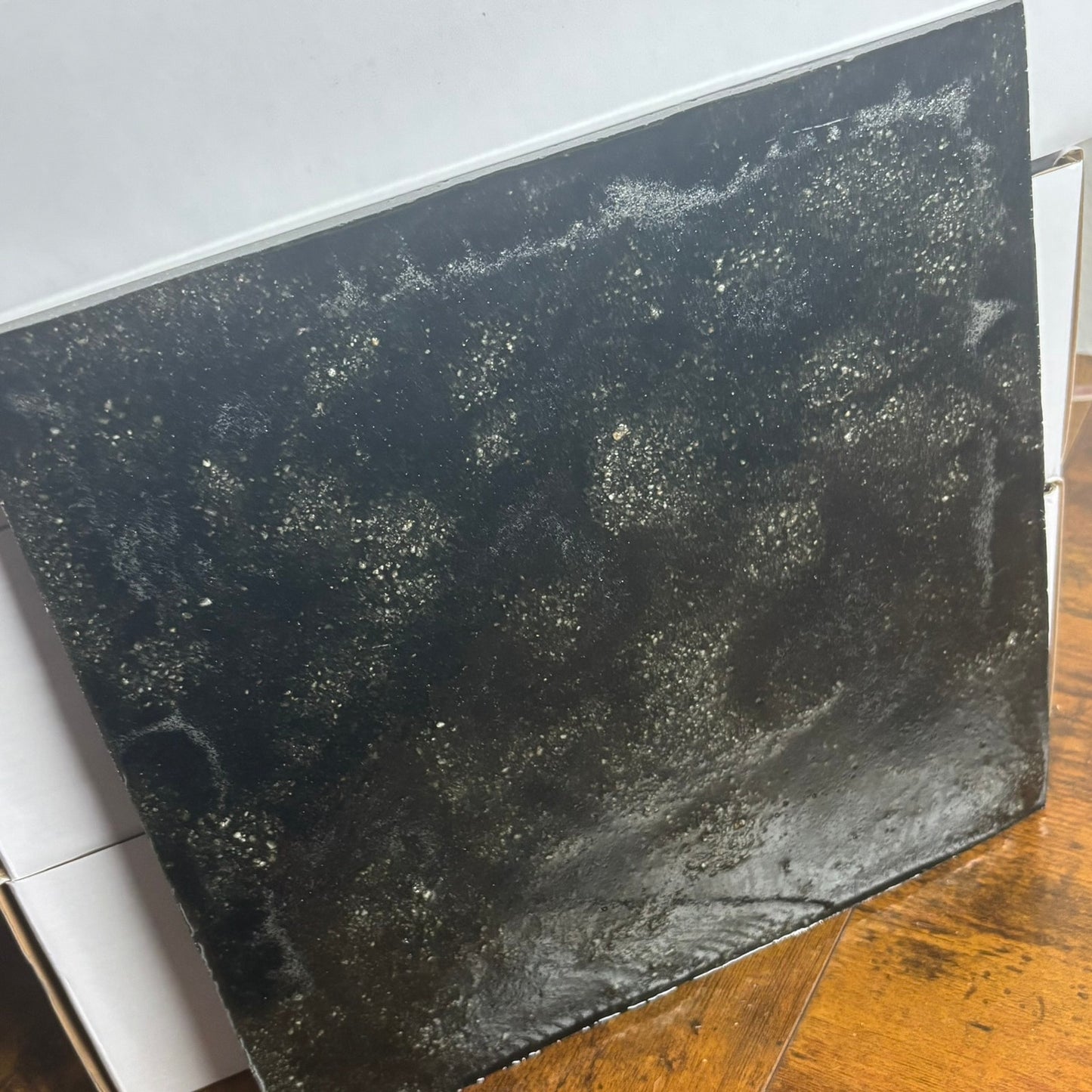 Black & Mesh White - Resin Chess Board