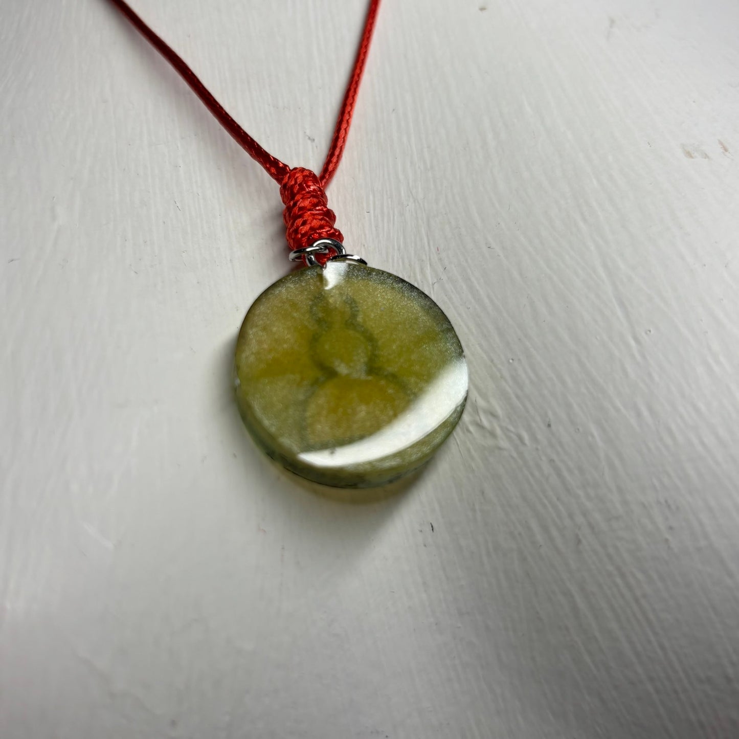 Light Green Pawn - Handmade Resin Chess Necklace