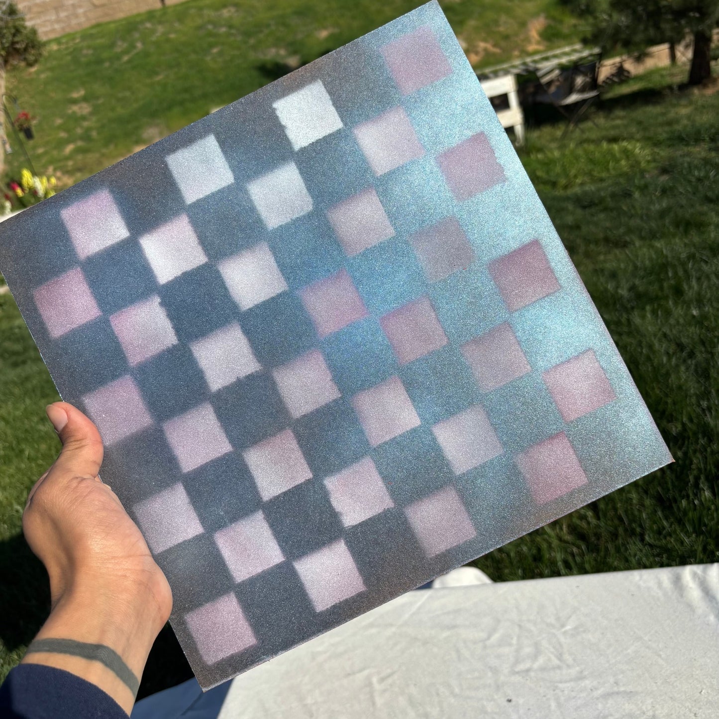 Cosmic Blue - Painted Chess Set