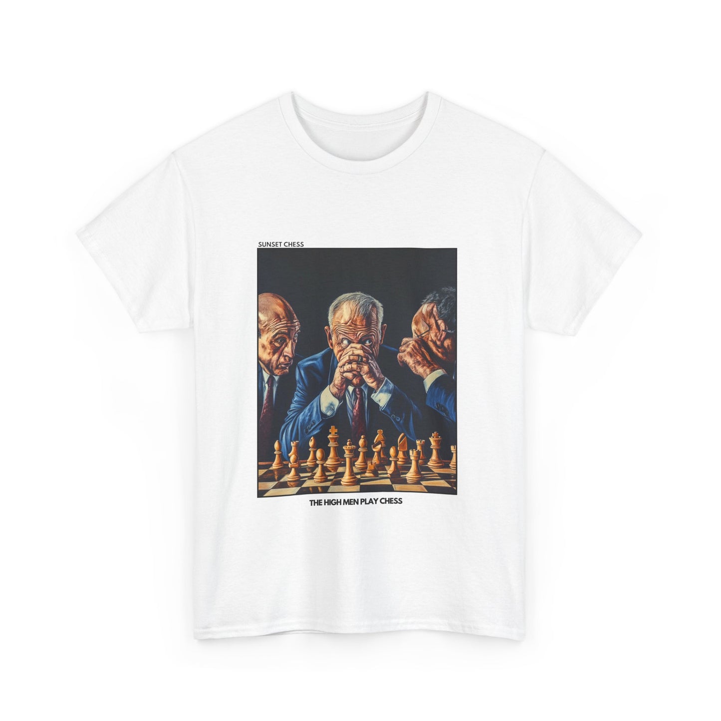 High Men Play Chess - White Chess T Shirt