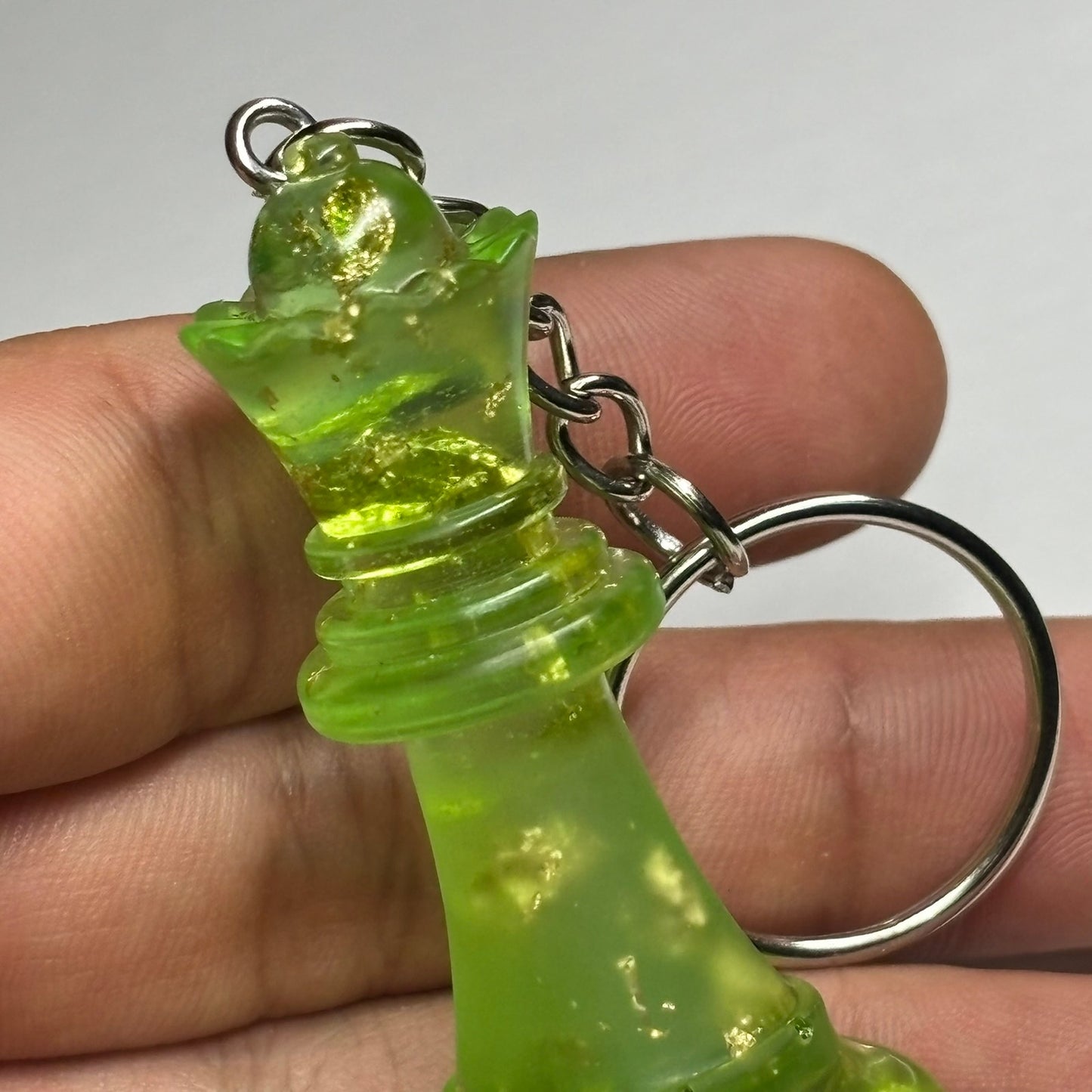 Royal Green Queen - Handmade Resin Keychain