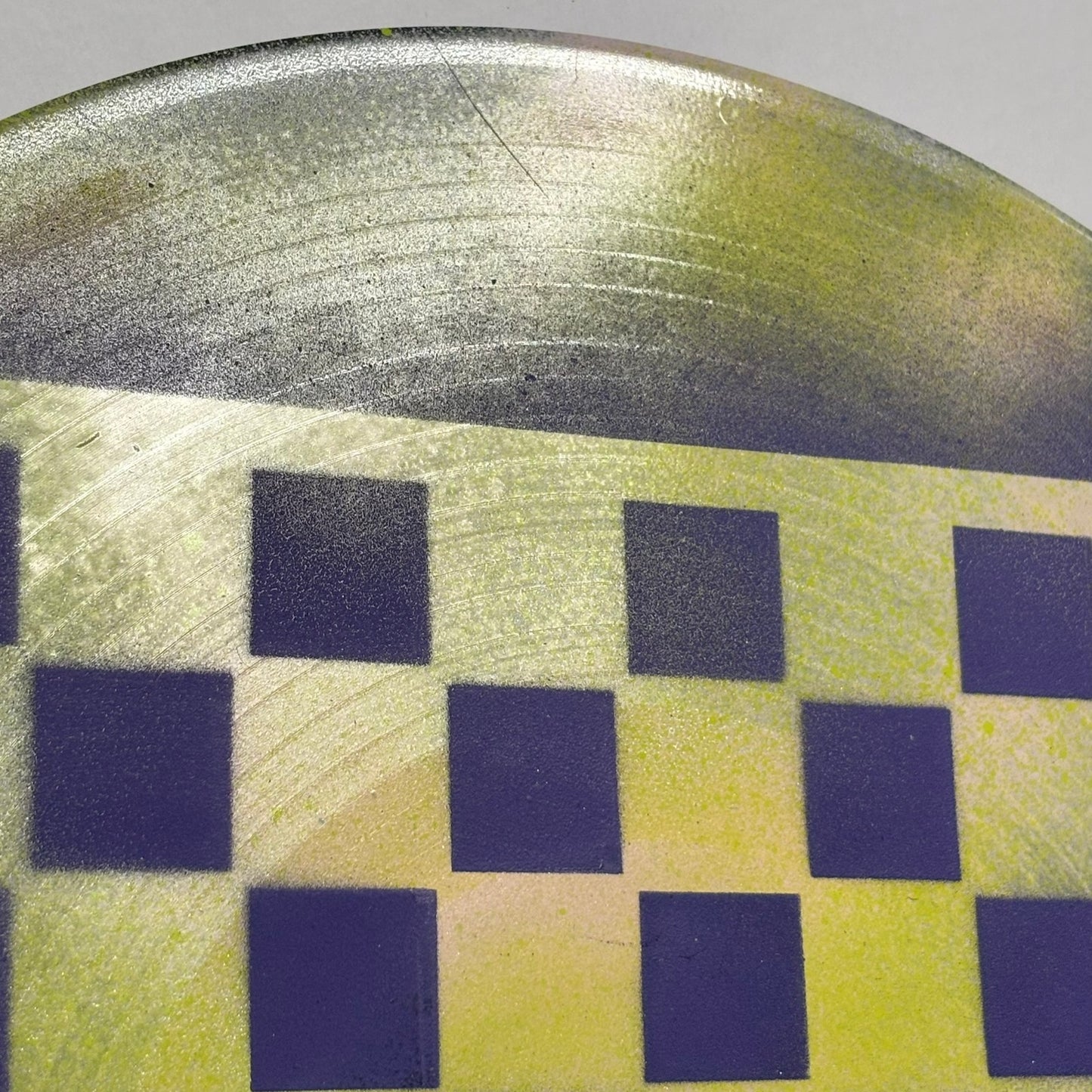 Purple Green Mist - Vinyl Chess Board