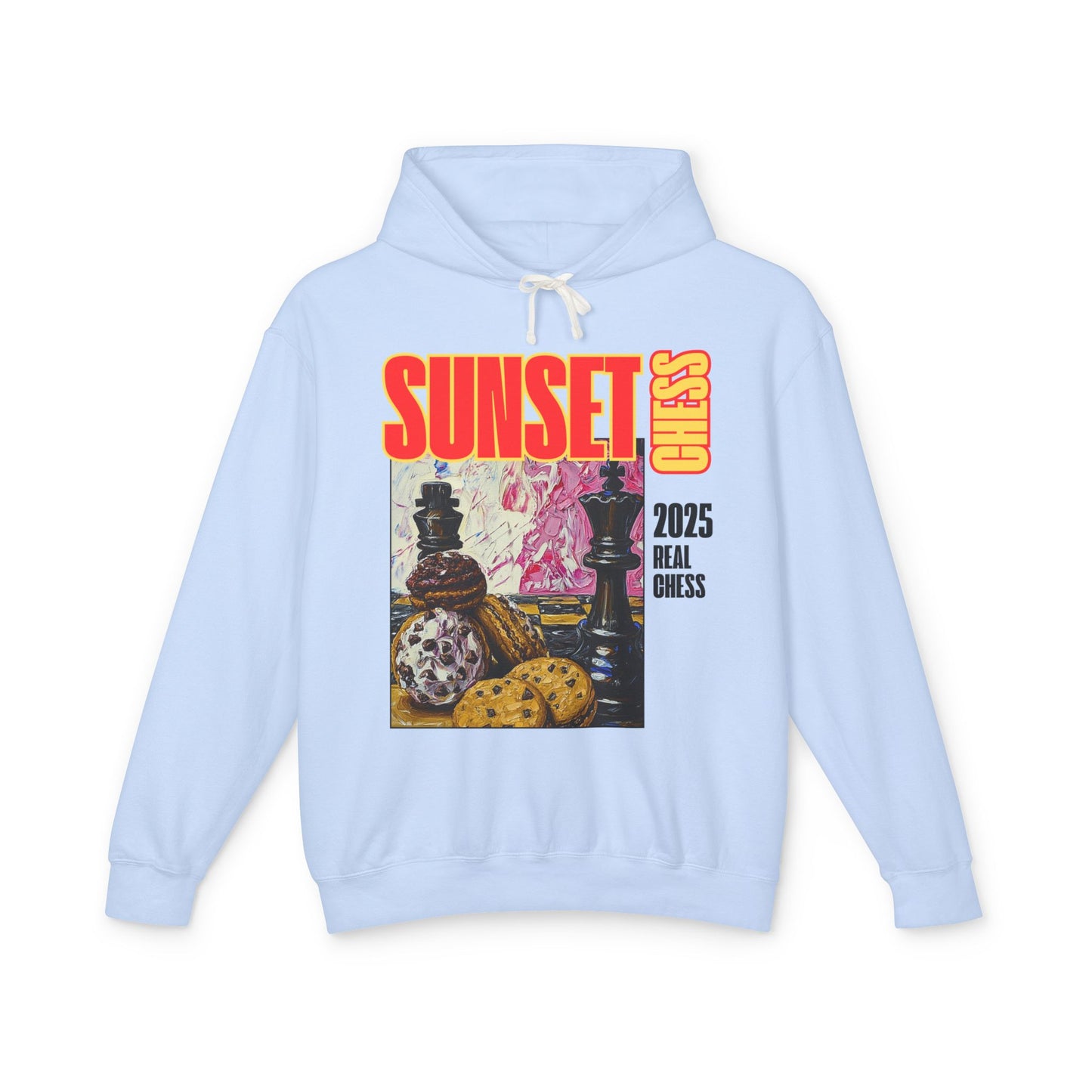Pastries & Chess - Sky Blue Chess Hoodie