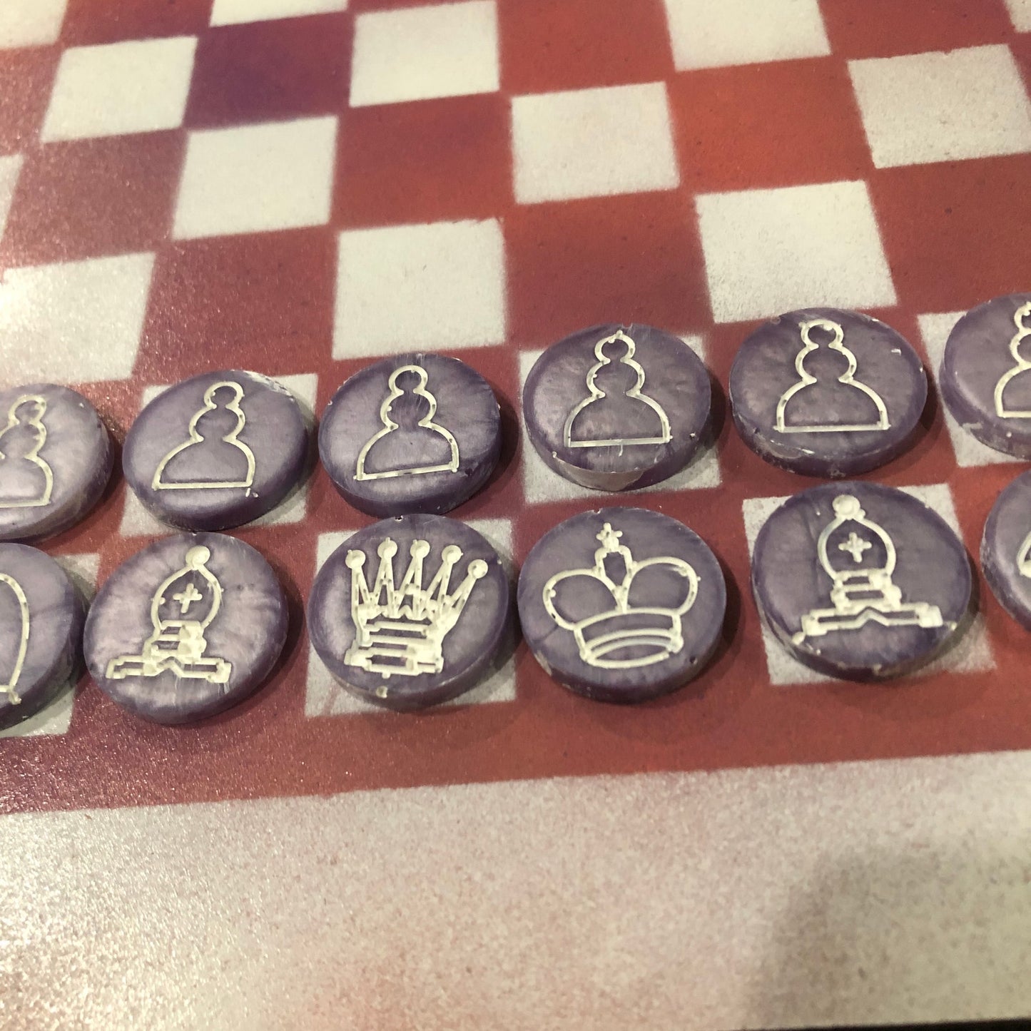 Sploosh Pink - Painted Chess Set