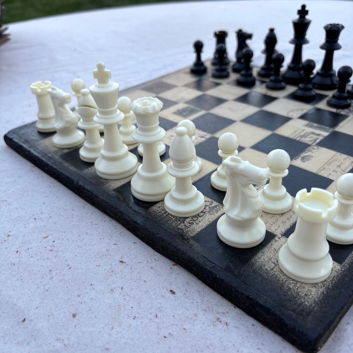 Old School Vintage - Scrapbook Chess Set