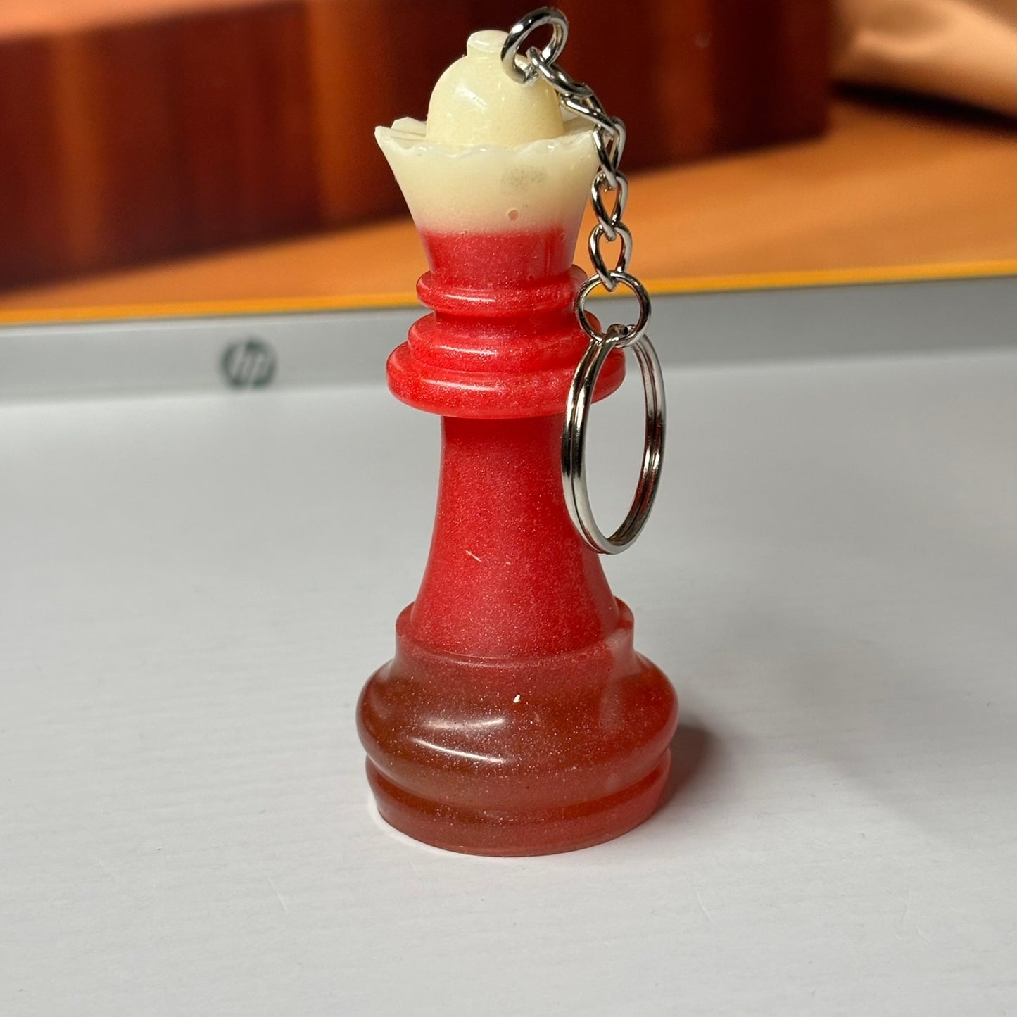 Snow Top Queen - Handmade Resin Keychain - Large Edition