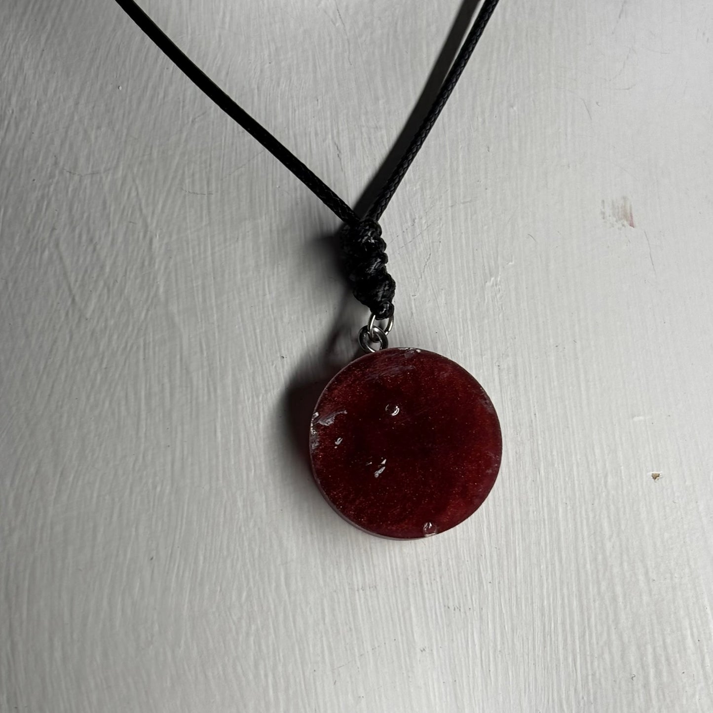 Bronze Rook - Handmade Resin Chess Necklace