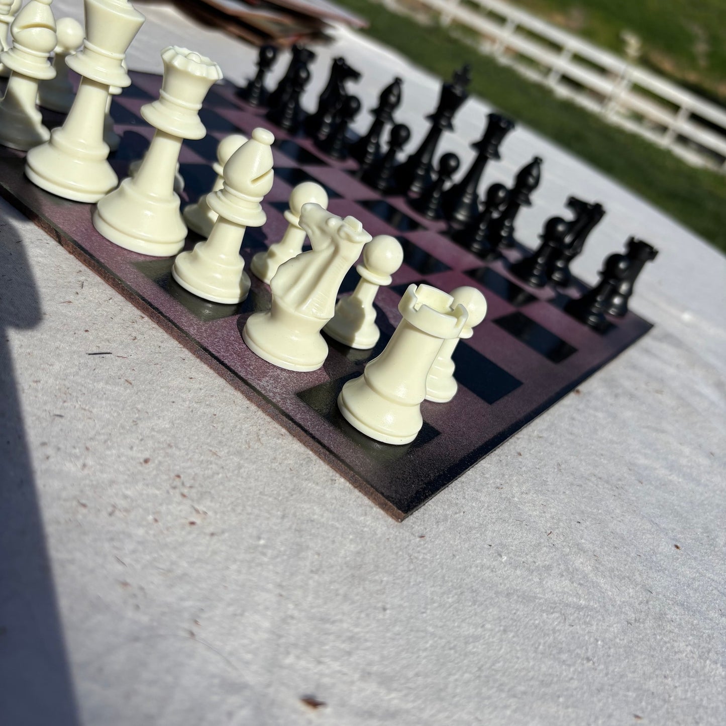 Pink Mist - Painted Chess Set