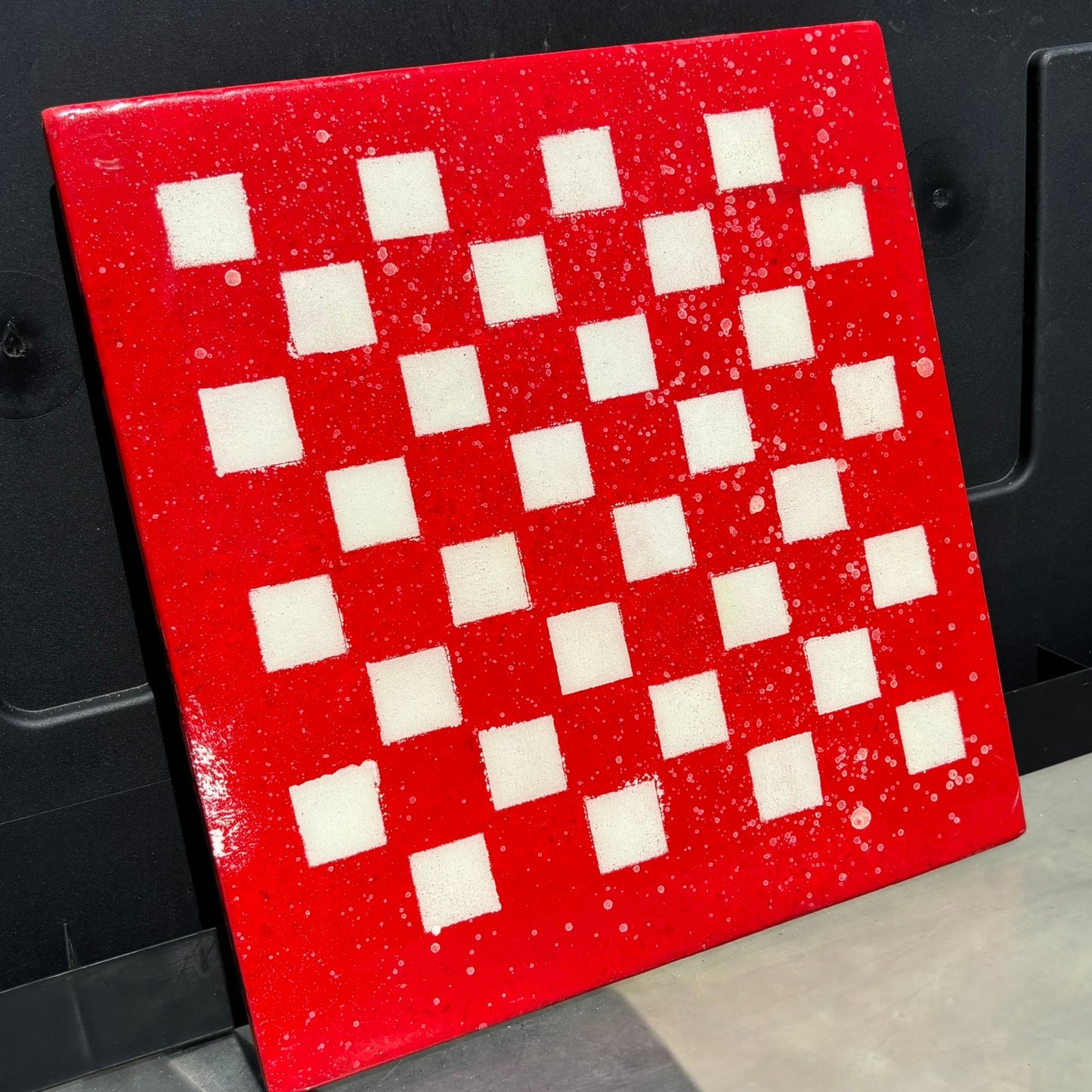 Cherry Speckled Red - Resin Coated Chess Board