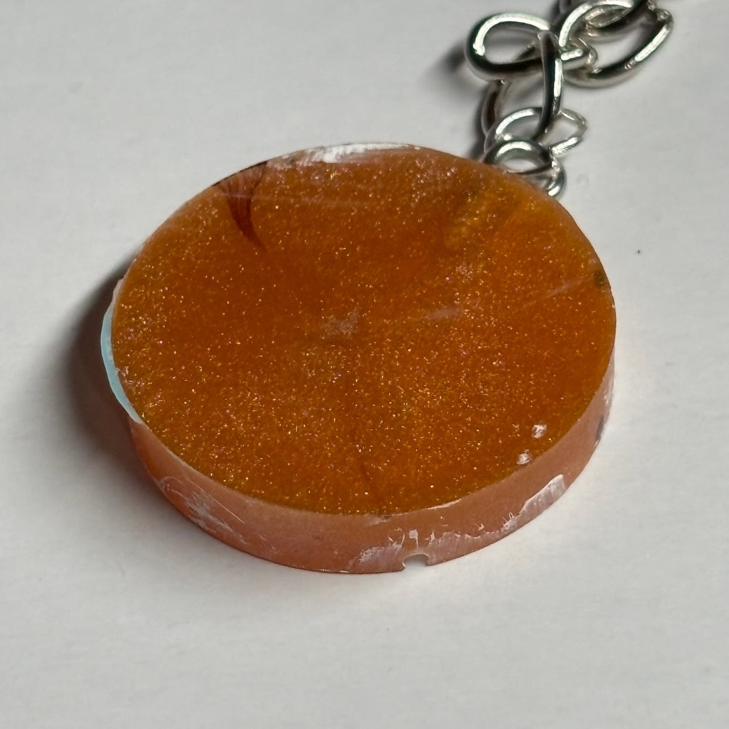 Simple Orange Pawn - Handmade Resin Keychain