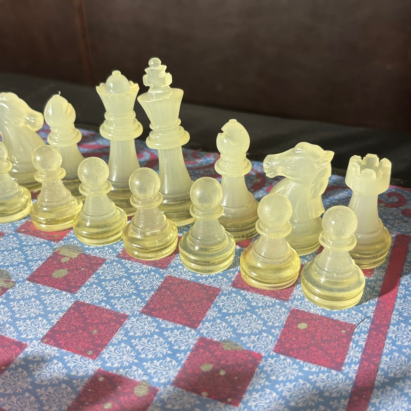 Velvet Supreme Blue - Scrapbook Chess Set